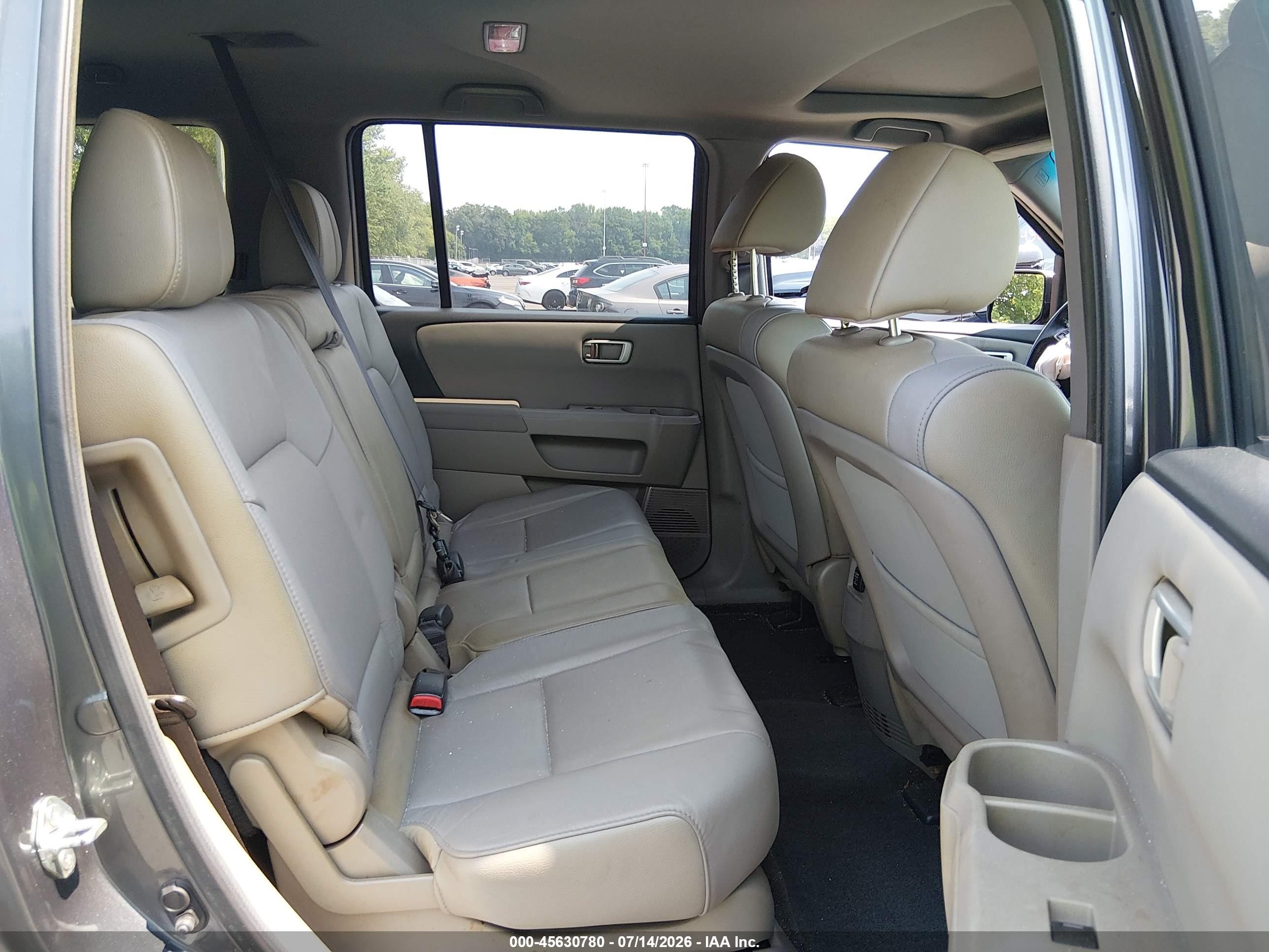 2012 Honda Pilot Ex-l Gray vin: 5FNYF4H50CB071536
