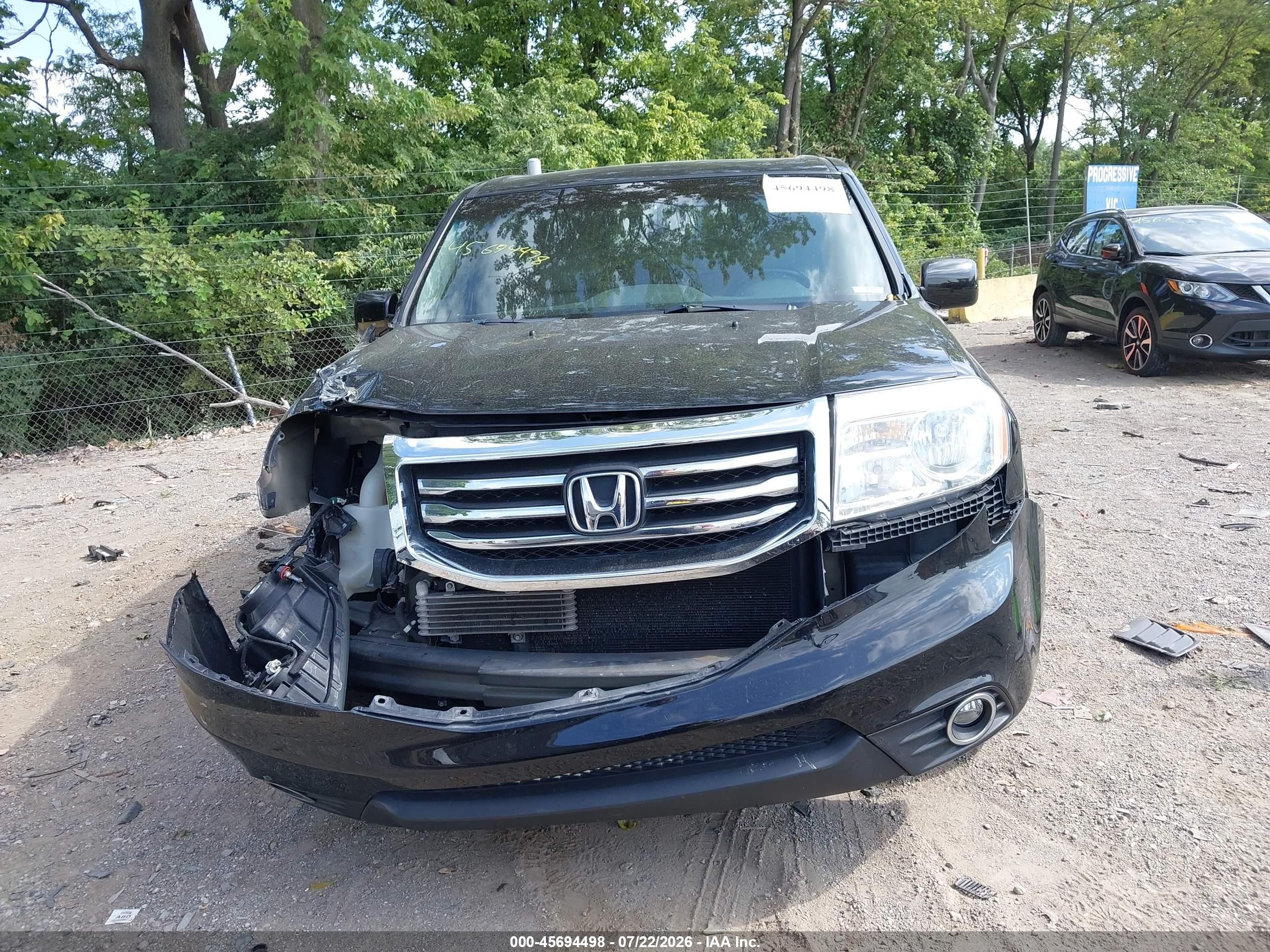 2012 Honda Pilot Ex-l Черный vin: 5FNYF4H50CB083475