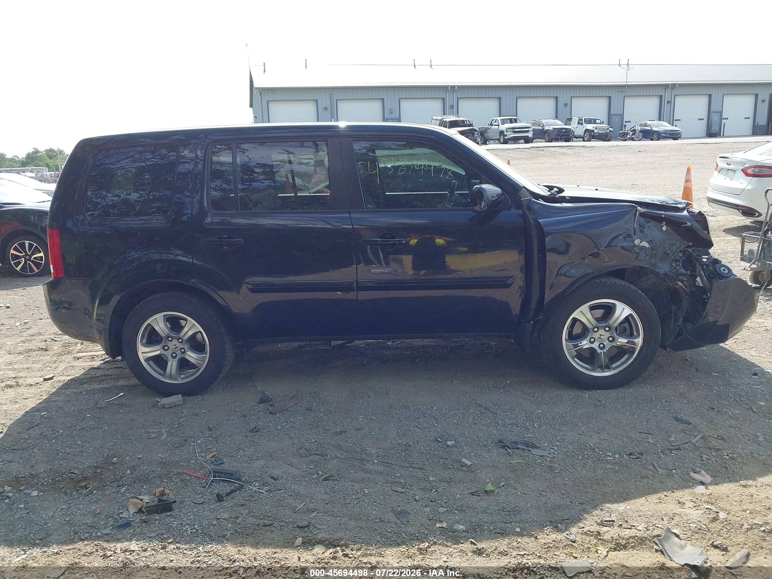 2012 Honda Pilot Ex-l Черный vin: 5FNYF4H50CB083475