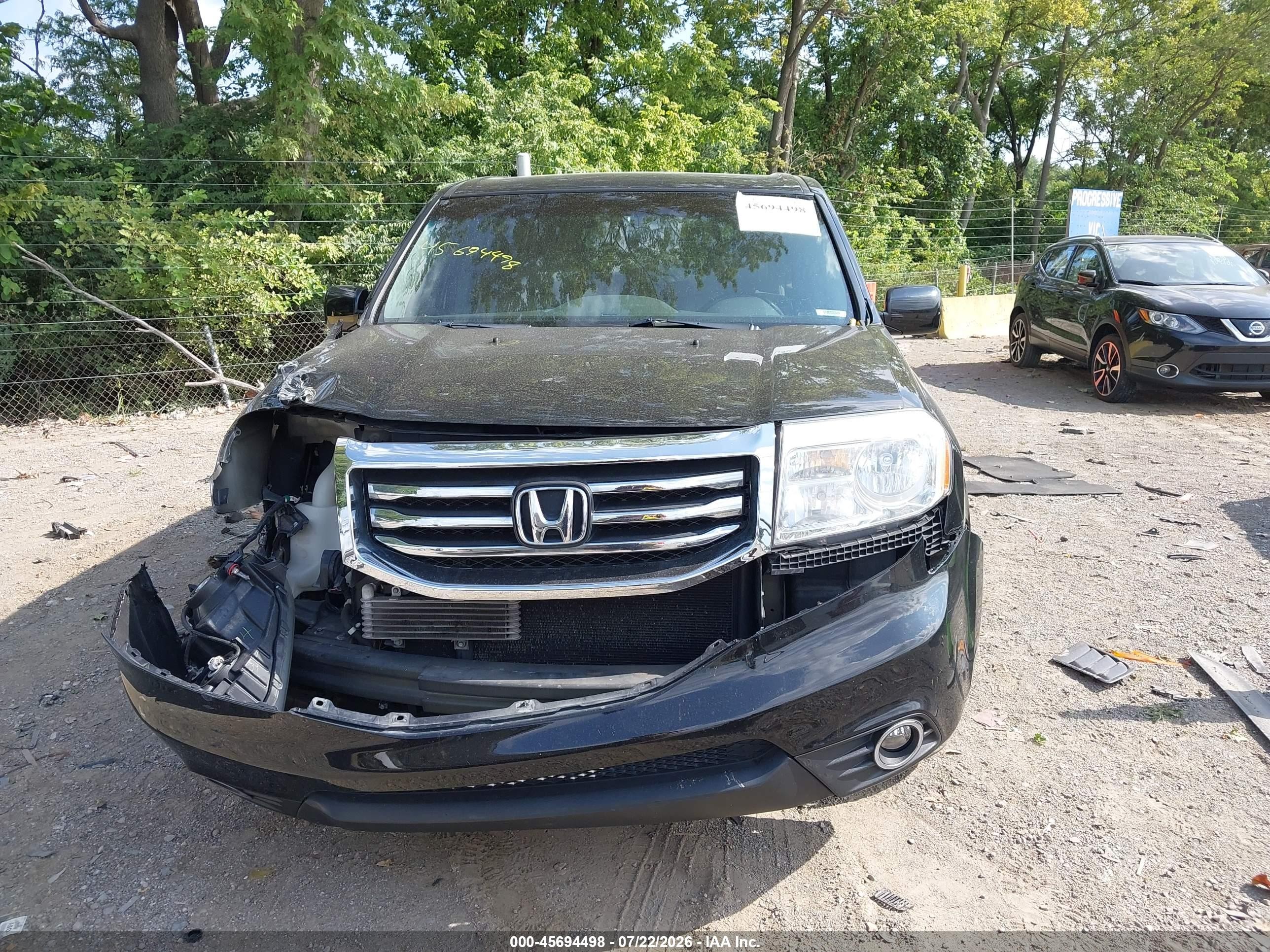 2012 Honda Pilot Ex-l Черный vin: 5FNYF4H50CB083475
