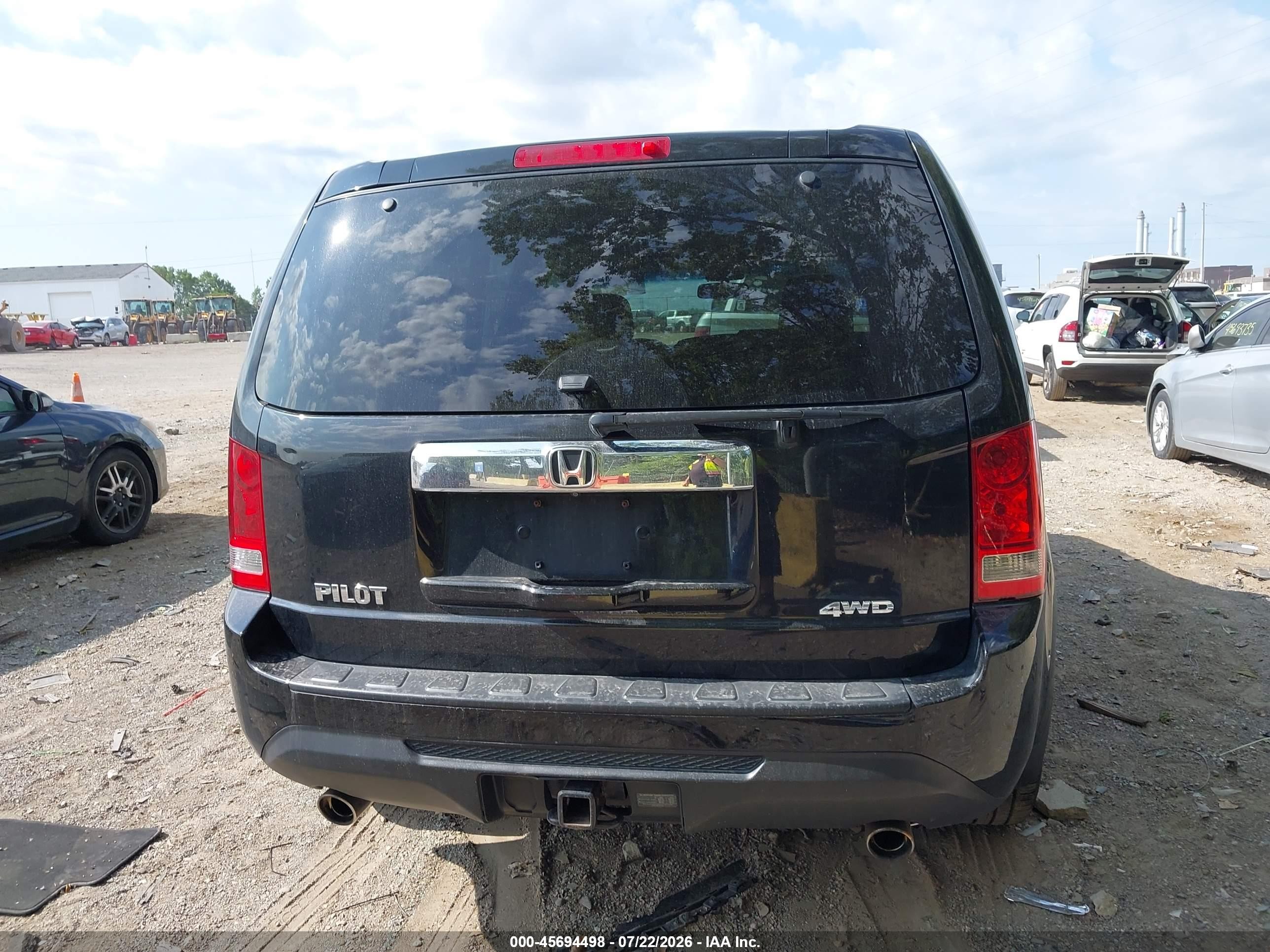 2012 Honda Pilot Ex-l Черный vin: 5FNYF4H50CB083475