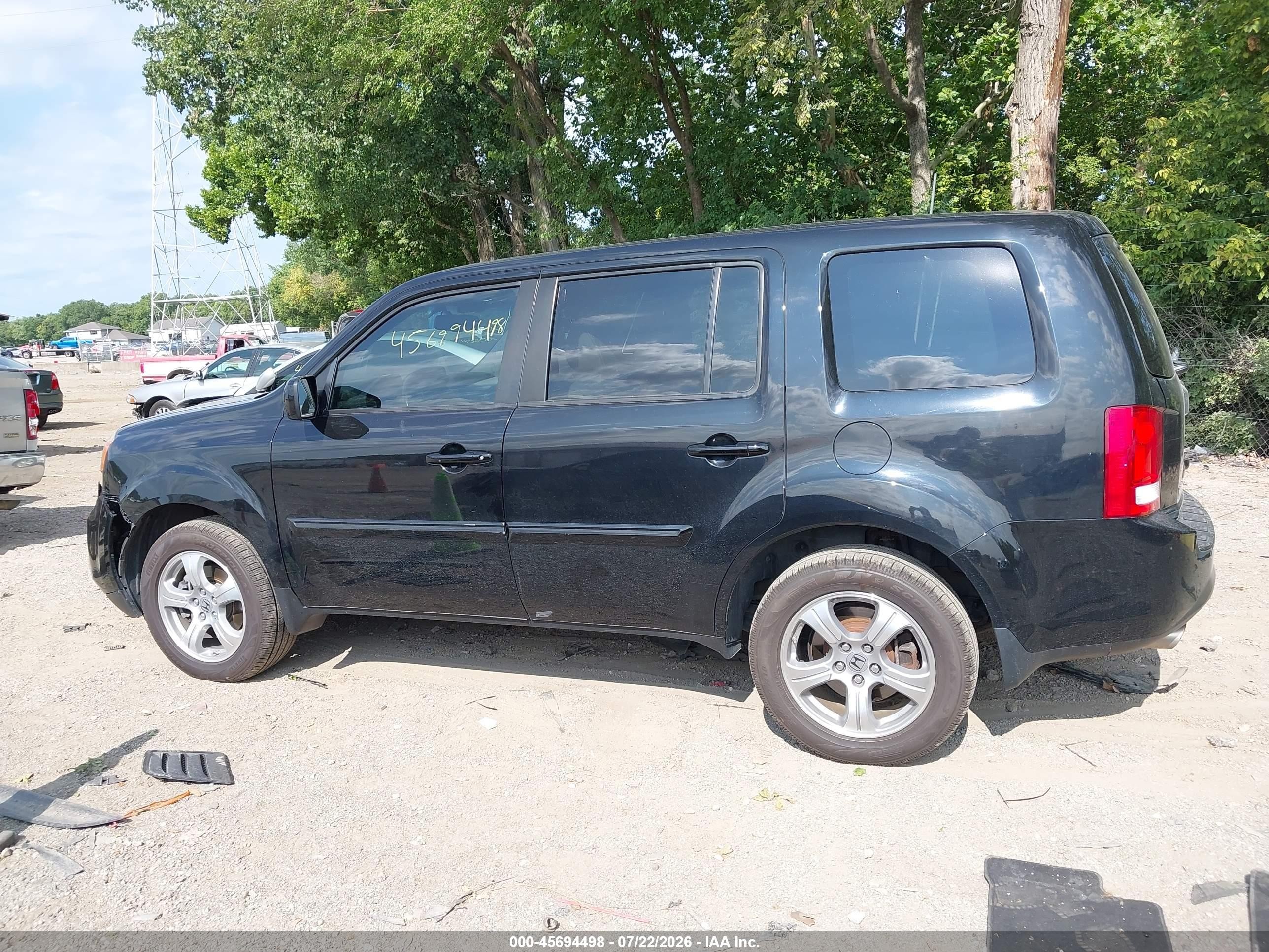 2012 Honda Pilot Ex-l Черный vin: 5FNYF4H50CB083475