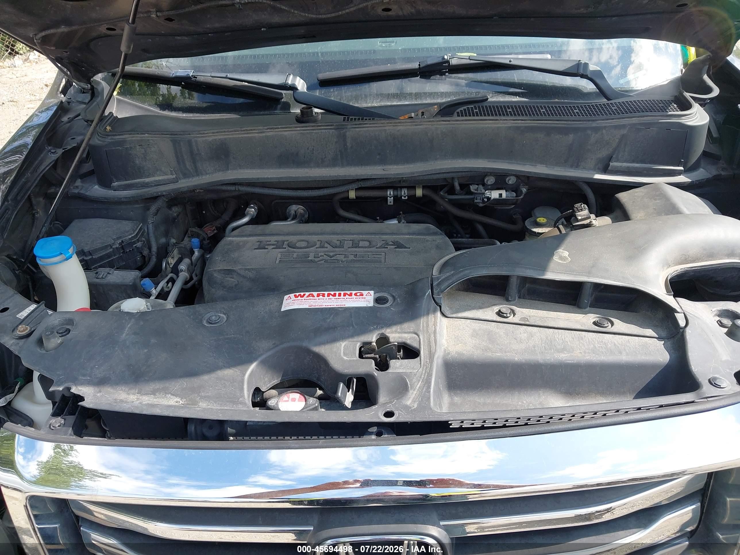 2012 Honda Pilot Ex-l Черный vin: 5FNYF4H50CB083475