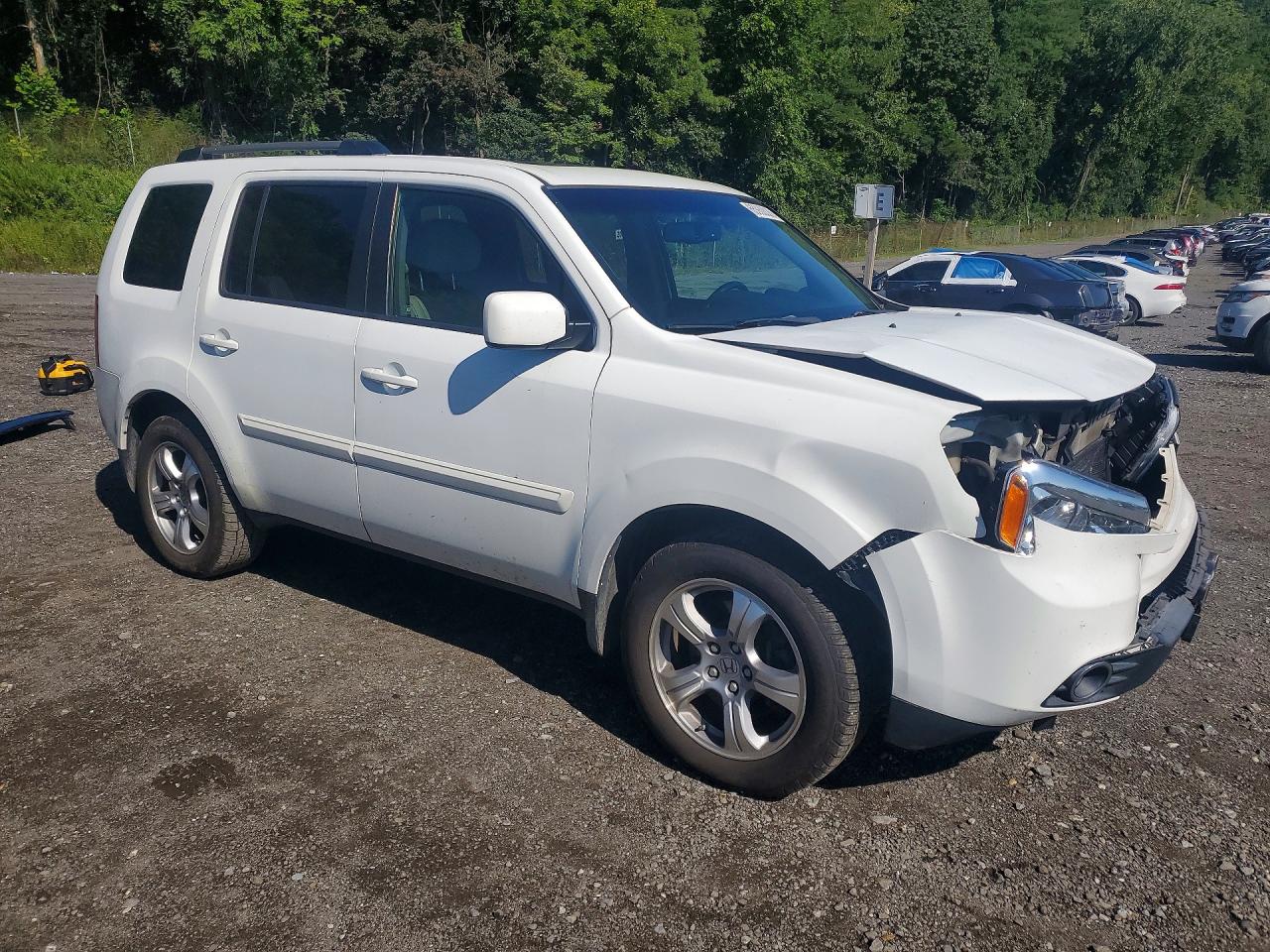 2012 Honda Pilot Exl White vin: 5FNYF4H50CB086280