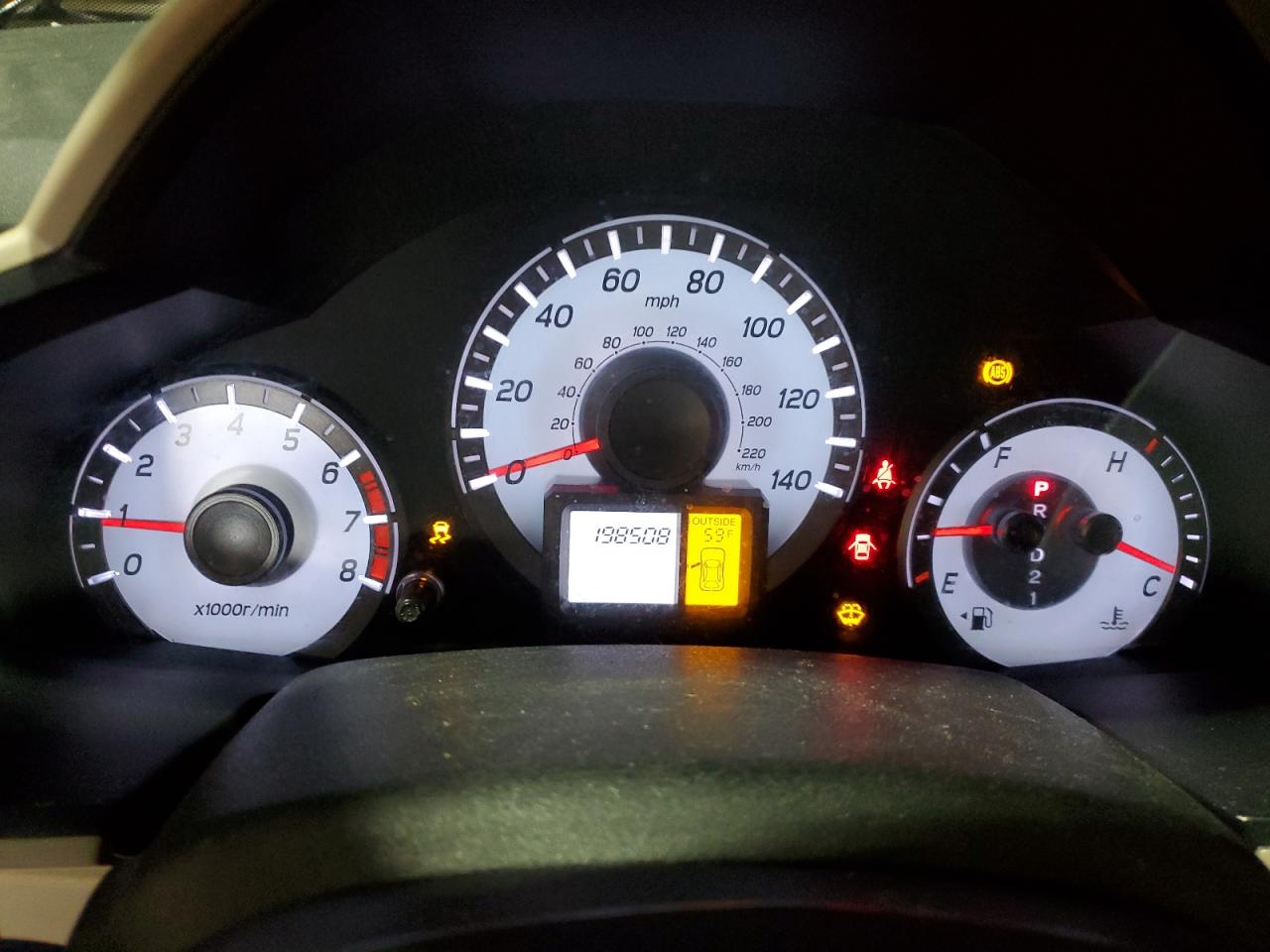 2013 Honda Pilot Exl Gray vin: 5FNYF4H50DB004792 Damage: Warning Light - Abs, On, Unacceptable