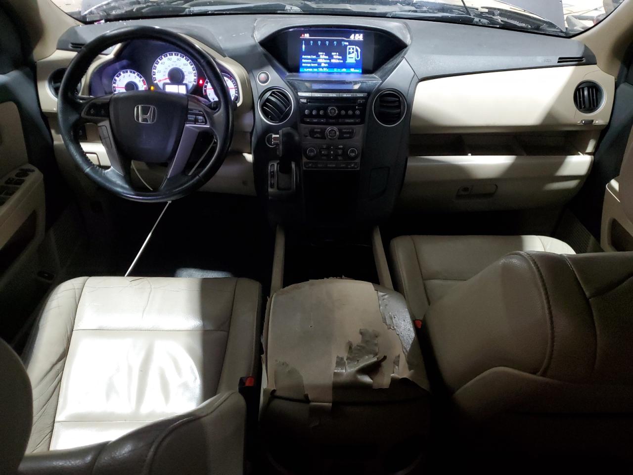 2013 Honda Pilot Exl Gray vin: 5FNYF4H50DB004792 Damage: Front Center Armrest, Worn, Replacement Required