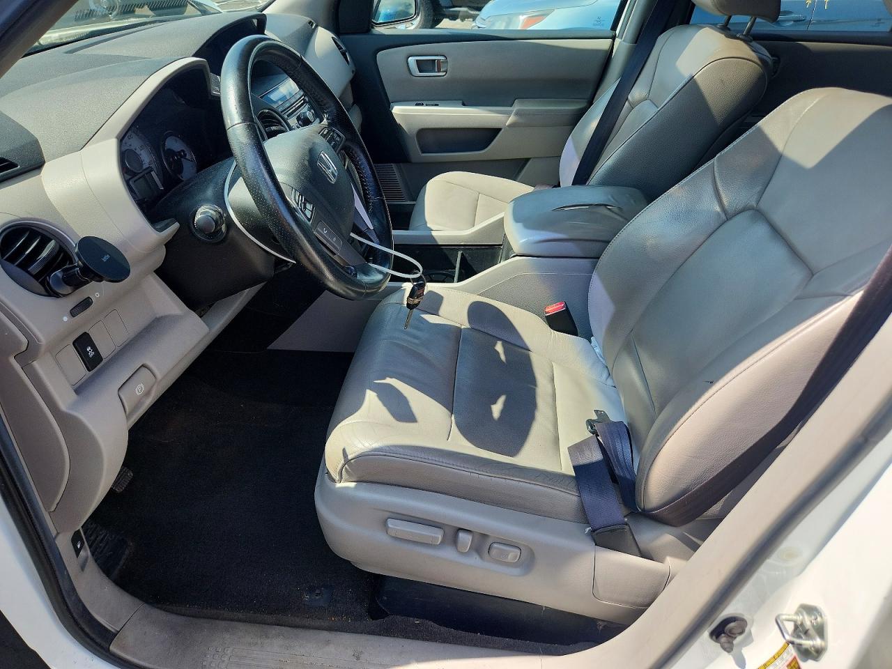 2013 Honda Pilot Exl White vin: 5FNYF4H50DB007661