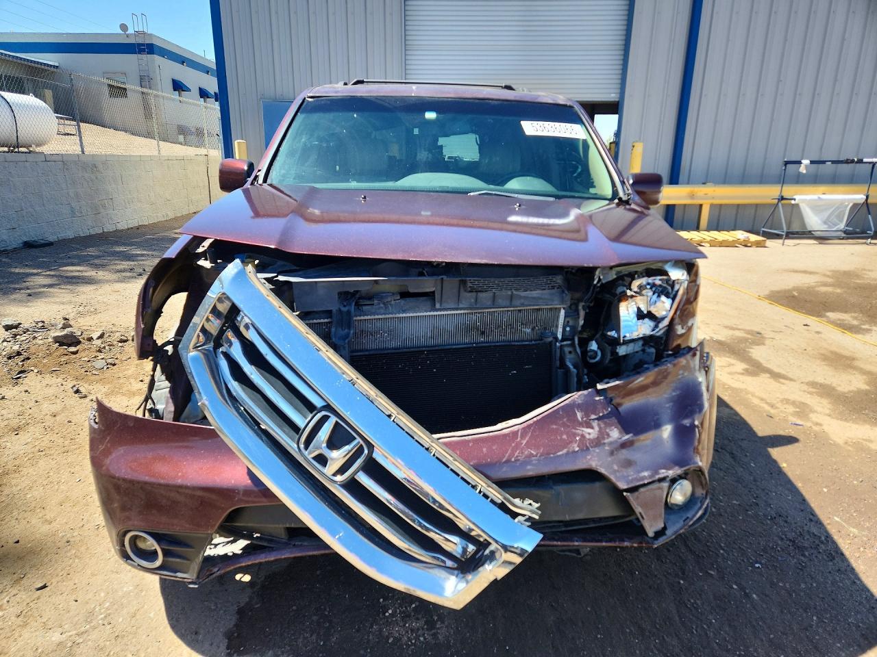 2013 Honda Pilot Exl Burgundy vin: 5FNYF4H50DB013010