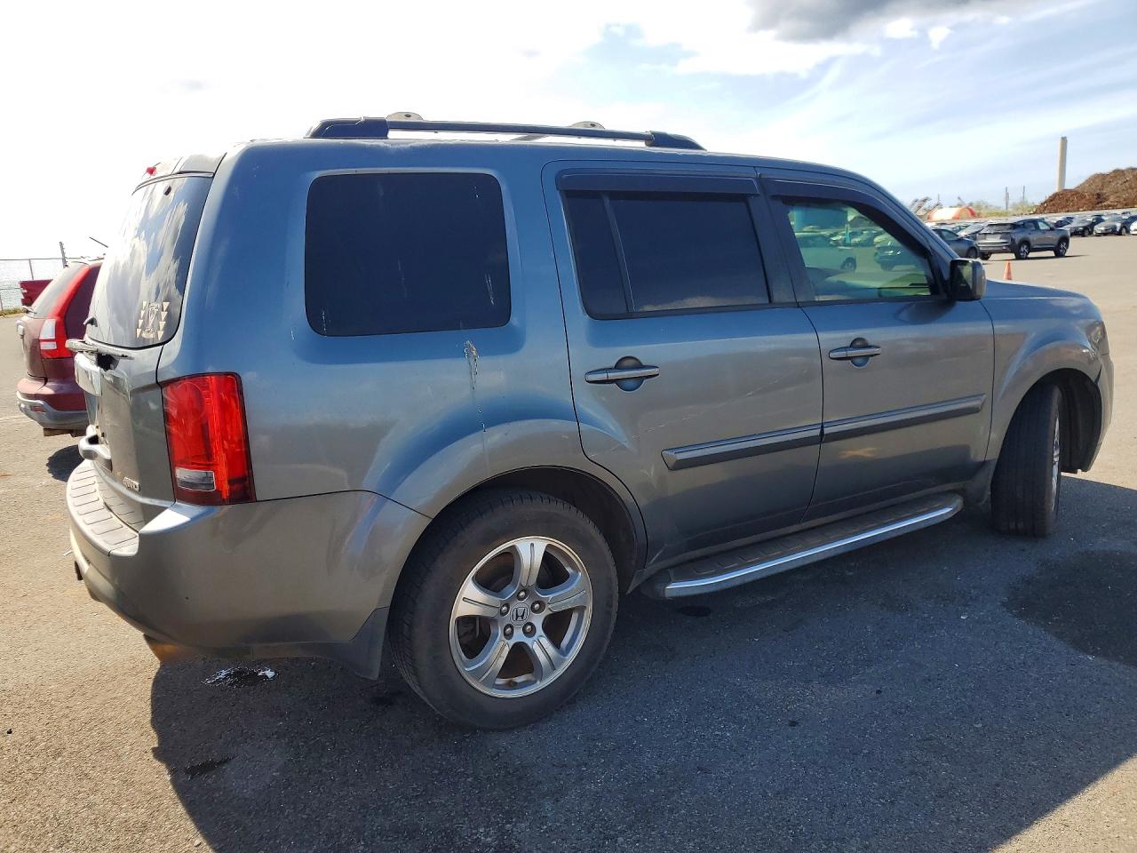 2013 Honda Pilot Exl Gray vin: 5FNYF4H50DB032429