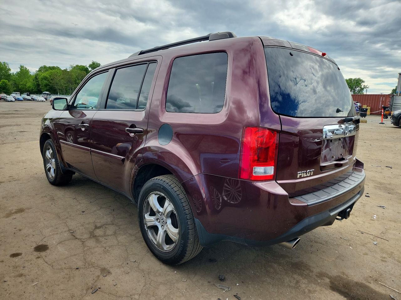2013 Honda Pilot Exl Burgundy vin: 5FNYF4H50DB072803