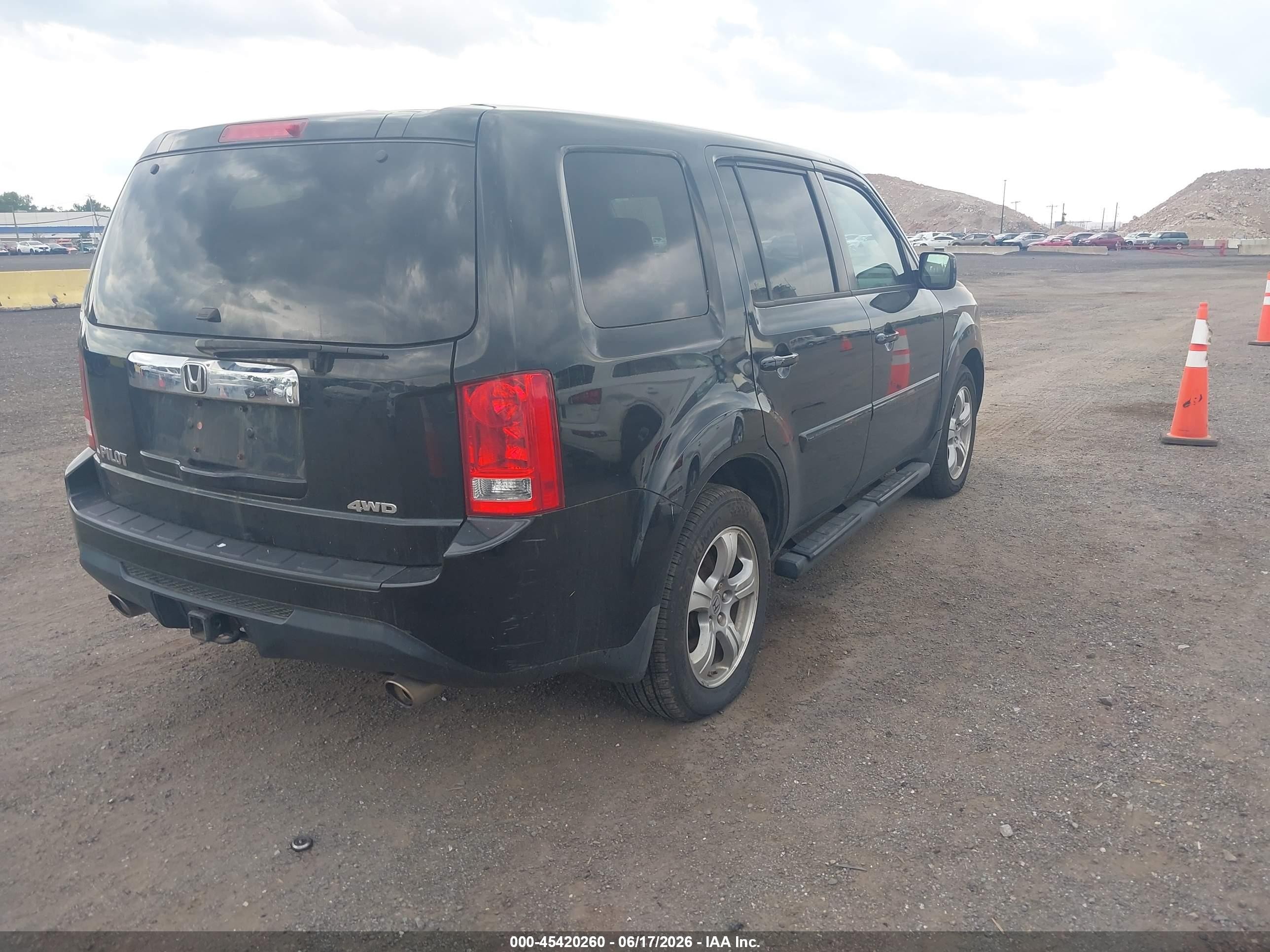 2013 Honda Pilot Ex-l Black vin: 5FNYF4H50DB075541