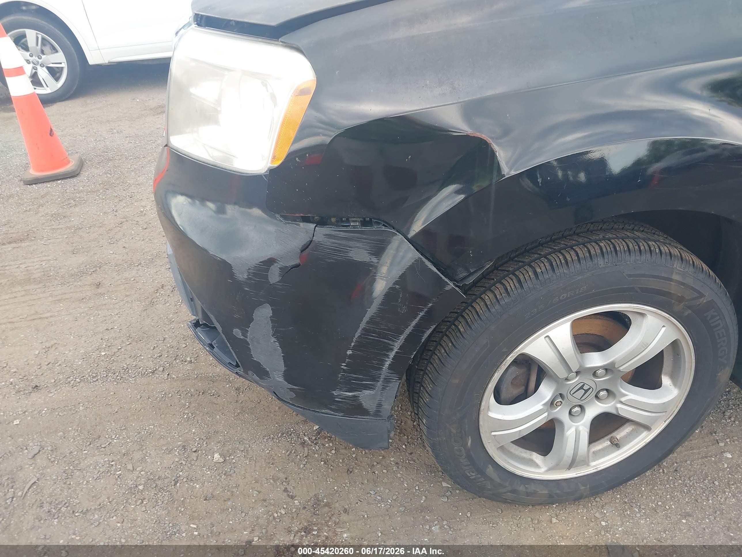 2013 Honda Pilot Ex-l Black vin: 5FNYF4H50DB075541