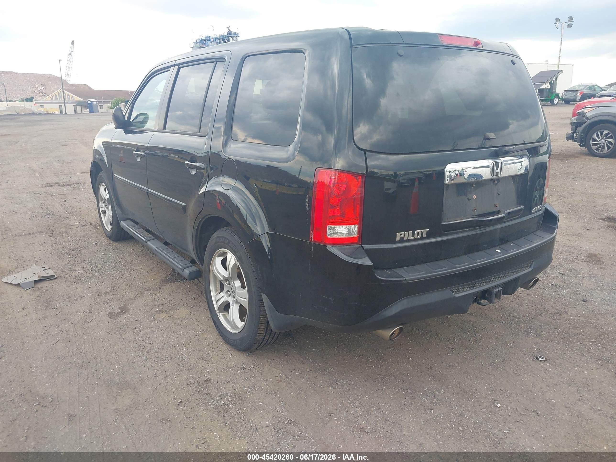 2013 Honda Pilot Ex-l Black vin: 5FNYF4H50DB075541