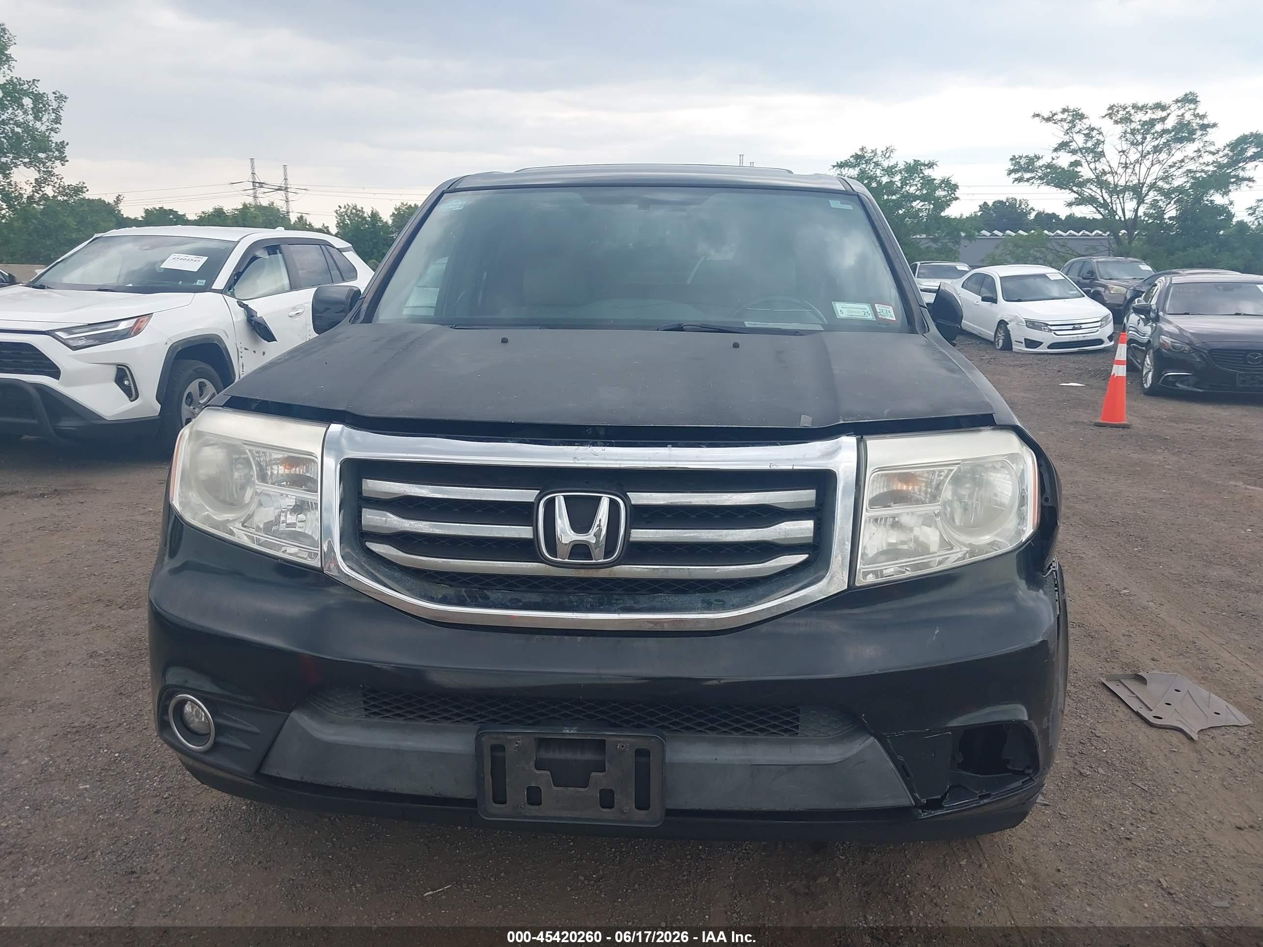2013 Honda Pilot Ex-l Black vin: 5FNYF4H50DB075541