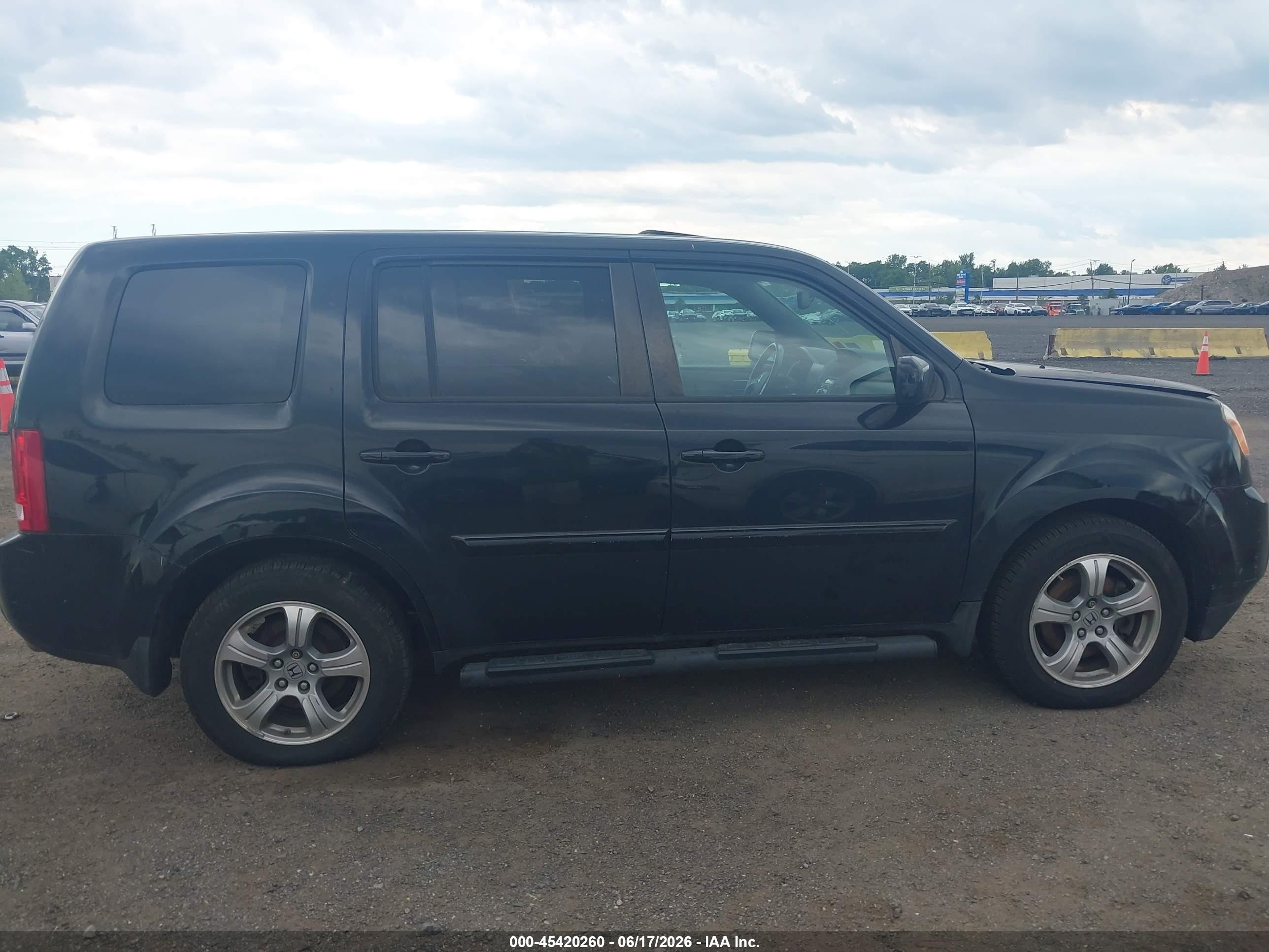 2013 Honda Pilot Ex-l Black vin: 5FNYF4H50DB075541