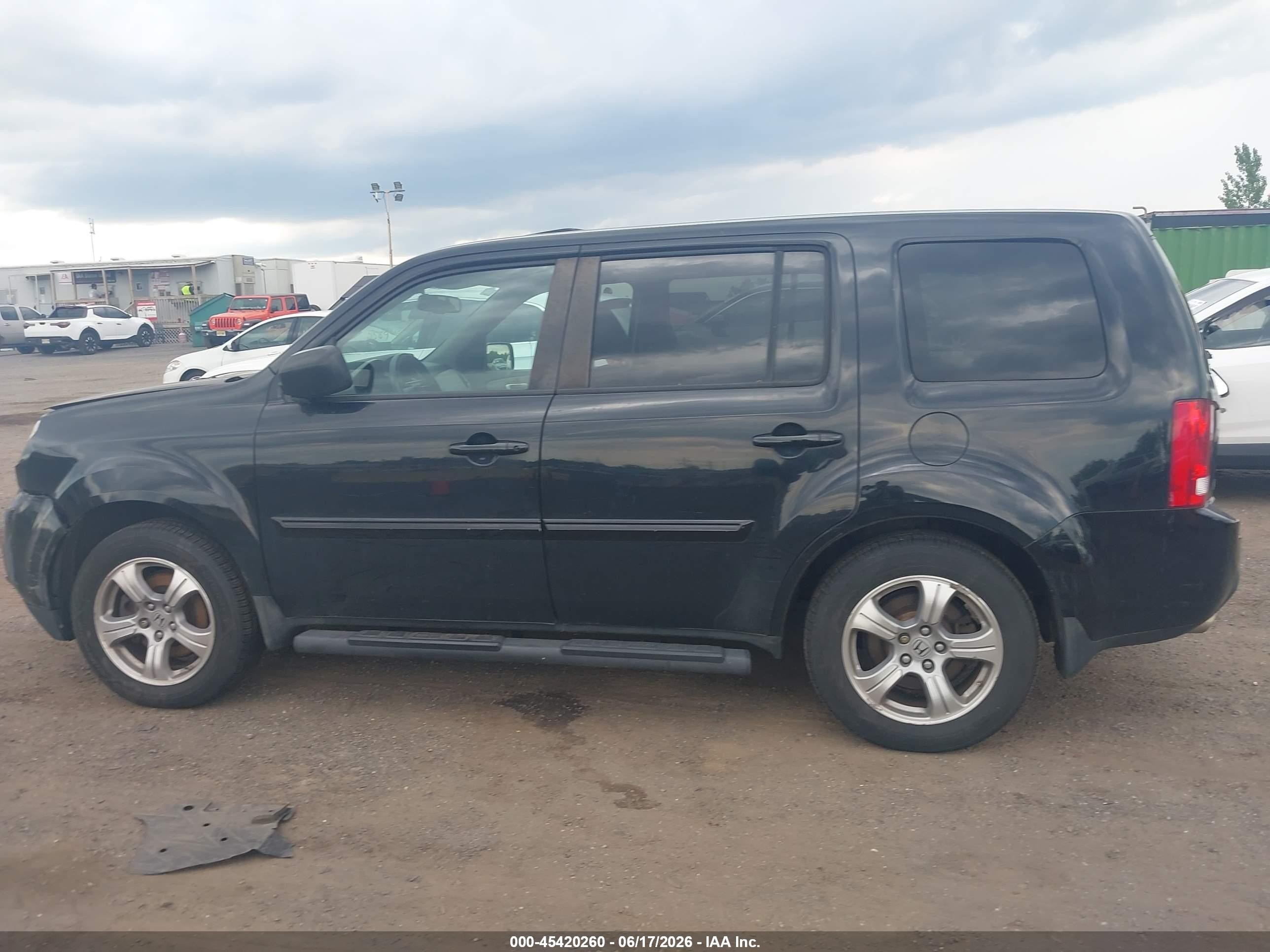 2013 Honda Pilot Ex-l Black vin: 5FNYF4H50DB075541