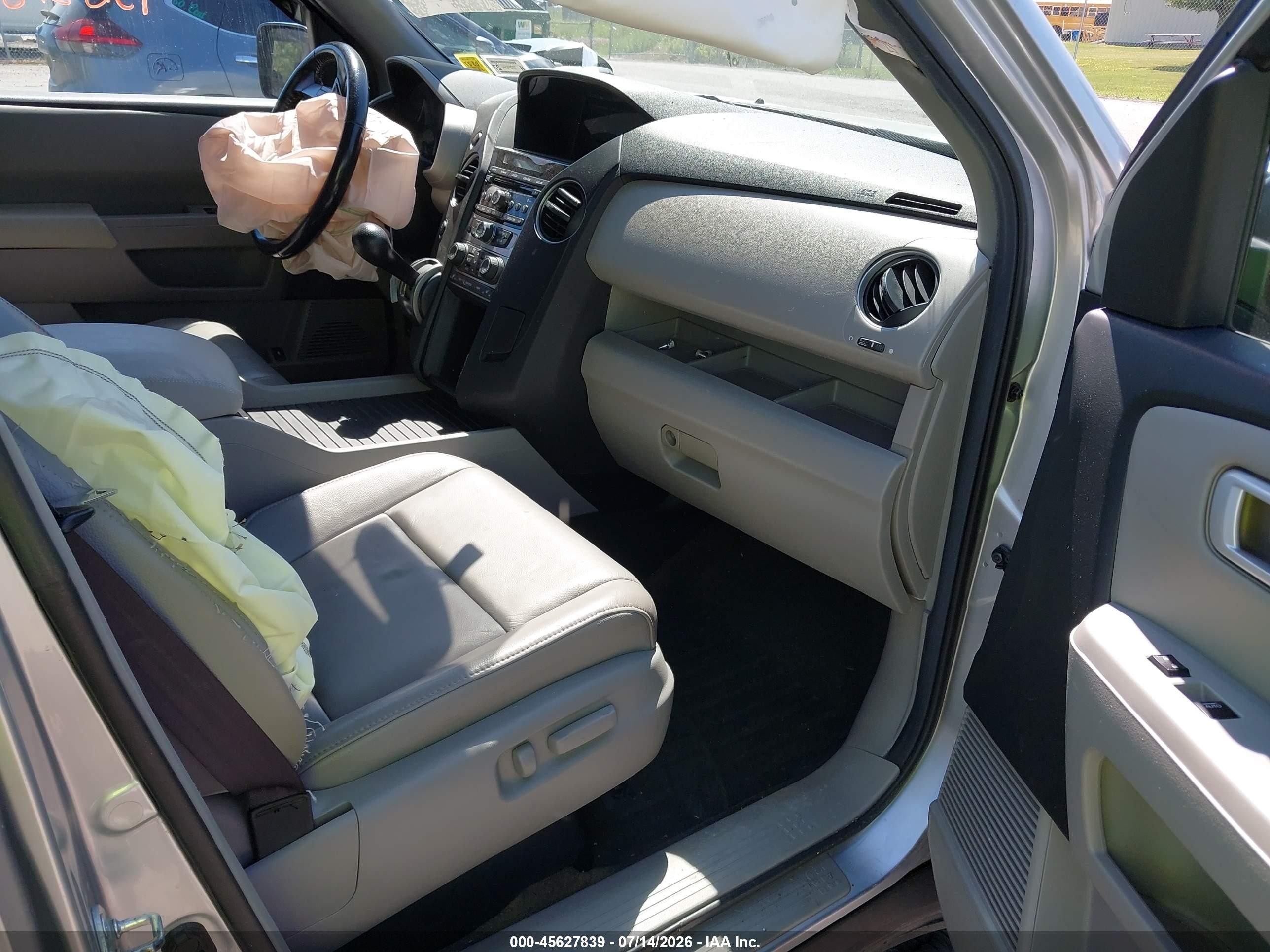 2013 Honda Pilot Ex-l Серый vin: 5FNYF4H50DB075751