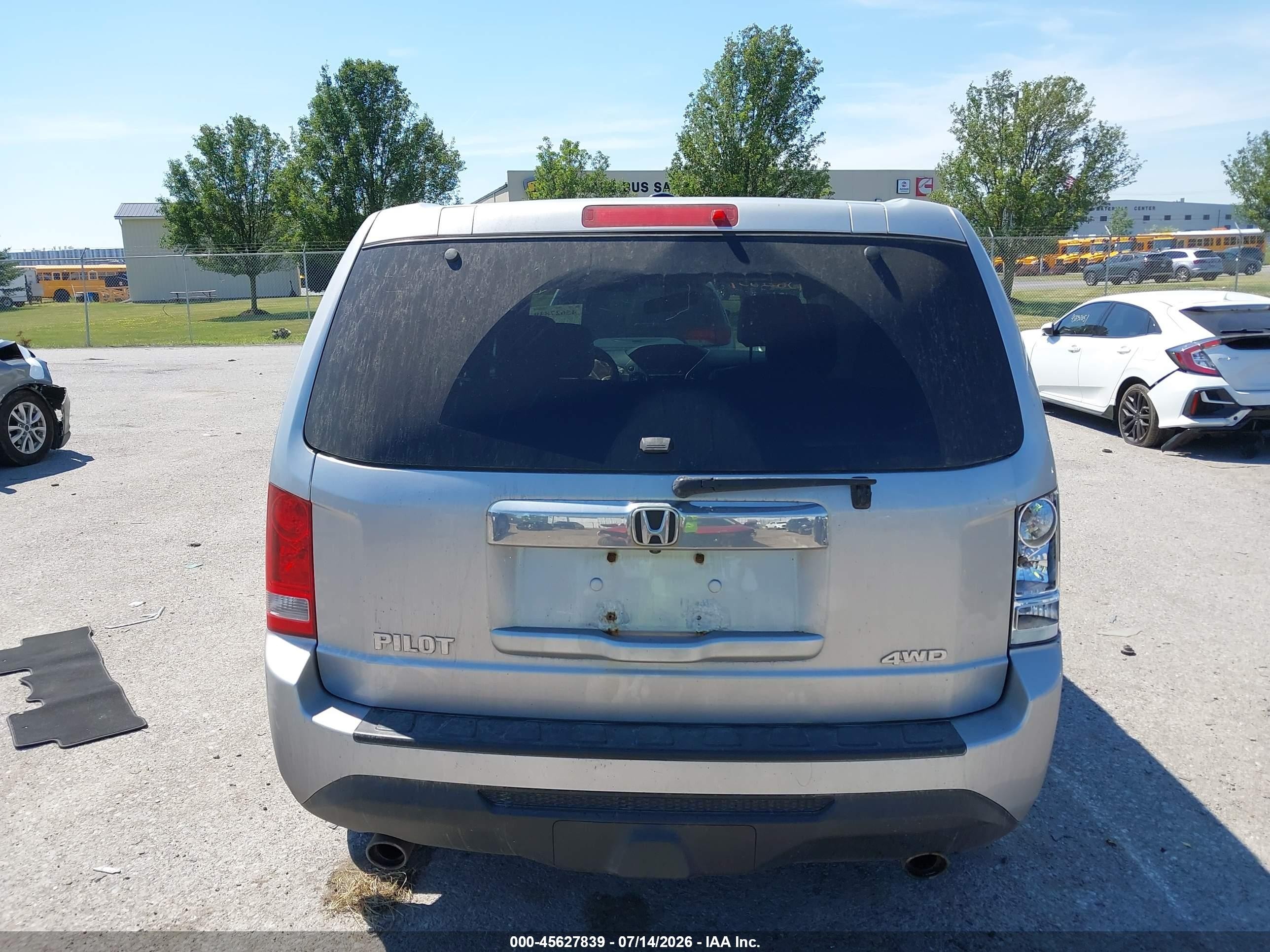 2013 Honda Pilot Ex-l Серый vin: 5FNYF4H50DB075751