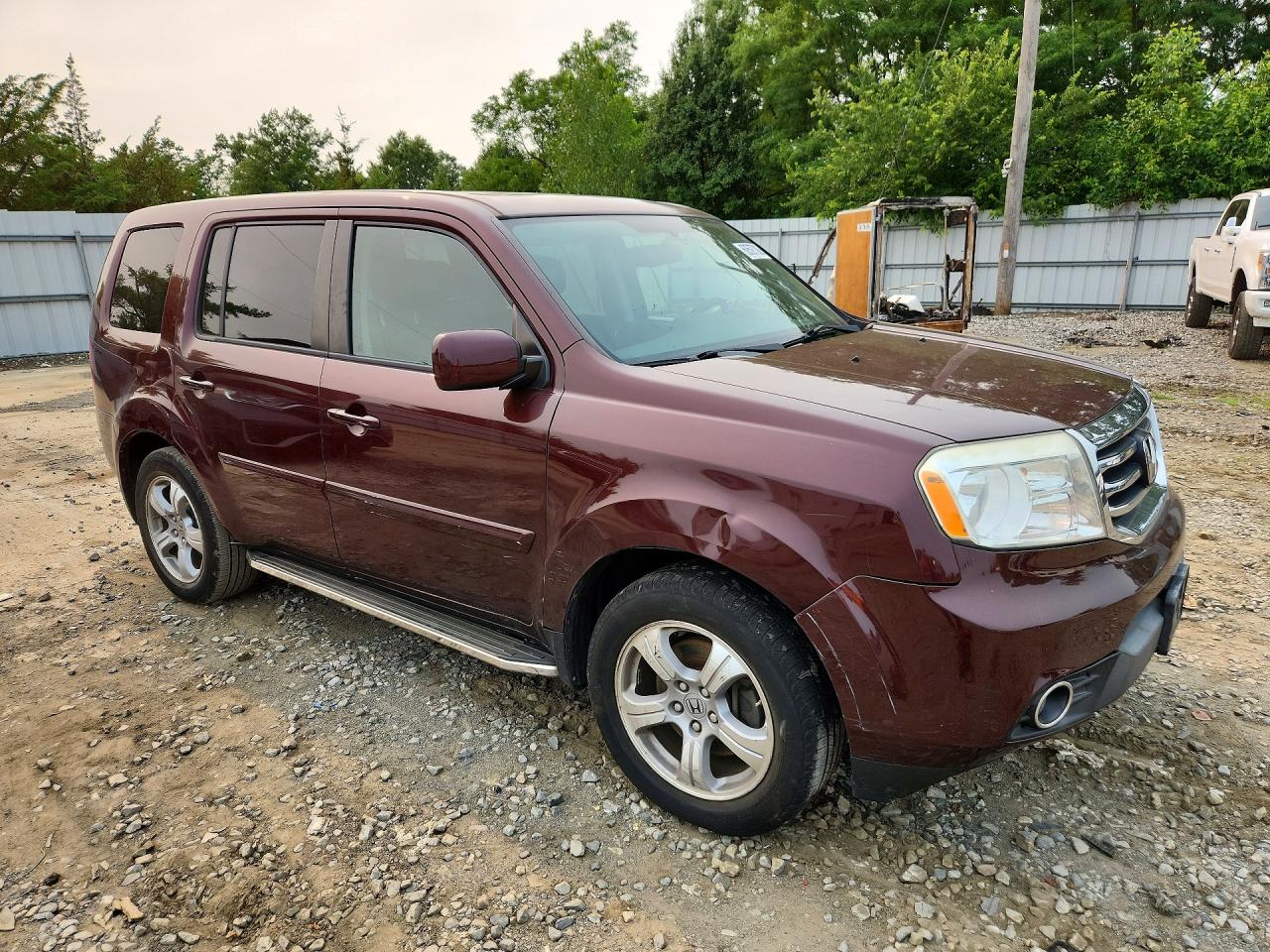 2013 Honda Pilot Exl Burgundy vin: 5FNYF4H50DB081484