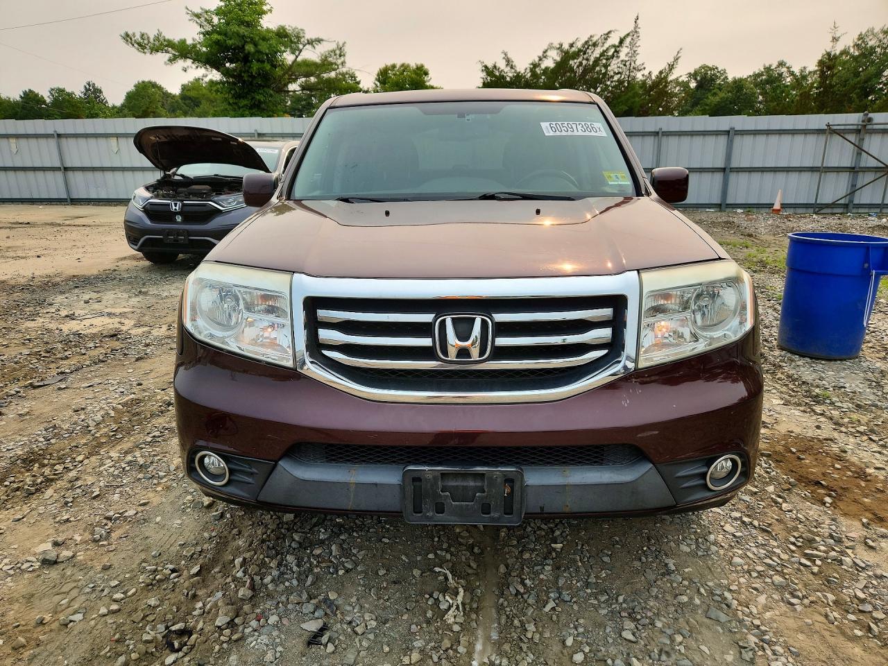 2013 Honda Pilot Exl Burgundy vin: 5FNYF4H50DB081484