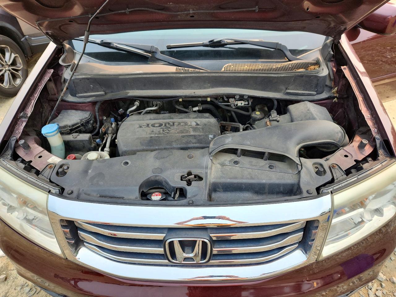 2013 Honda Pilot Exl Burgundy vin: 5FNYF4H50DB081484