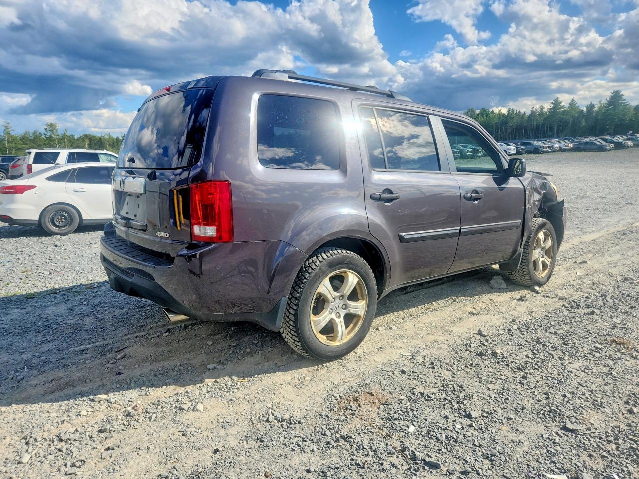 2013 Honda Pilot Exl Gray vin: 5FNYF4H50DB503592