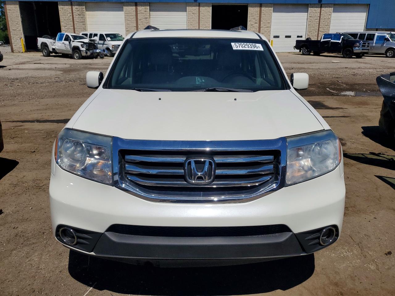 2013 Honda Pilot Exl White vin: 5FNYF4H50DB504810