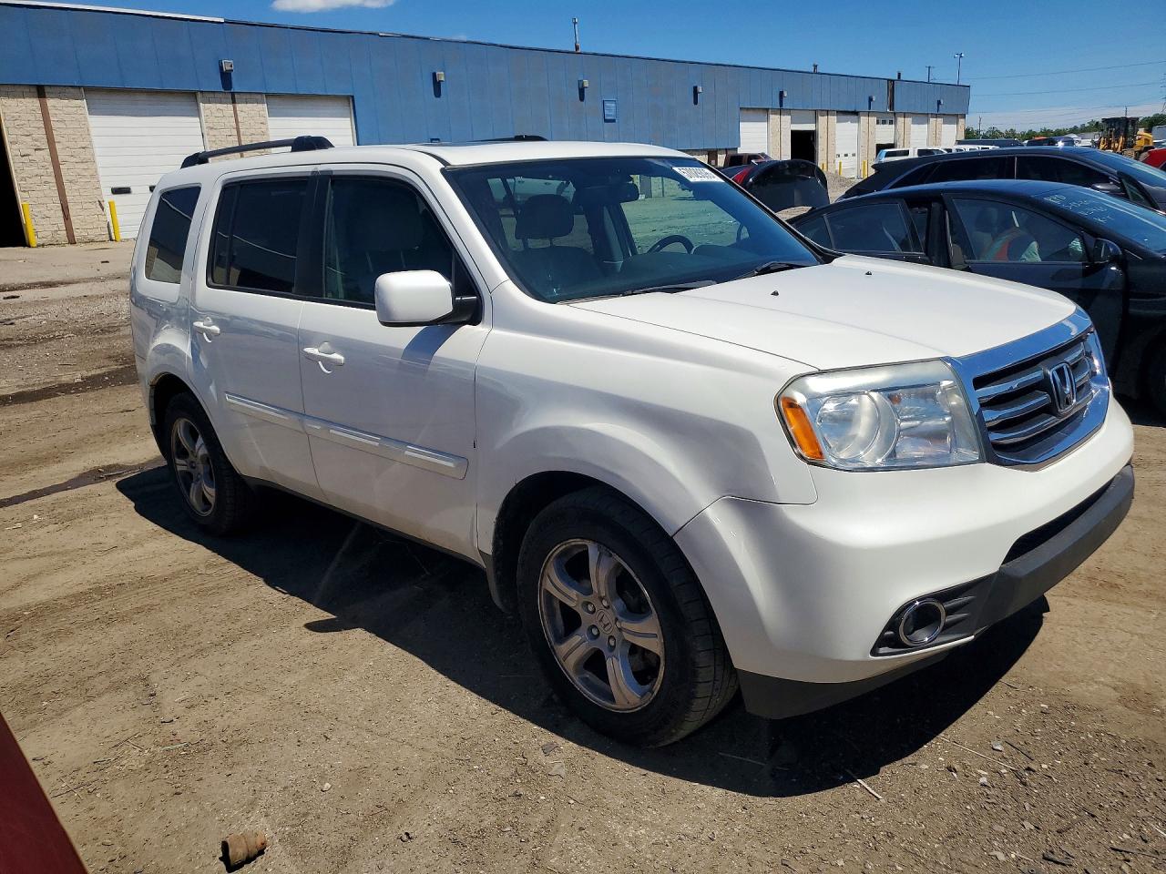 2013 Honda Pilot Exl White vin: 5FNYF4H50DB504810