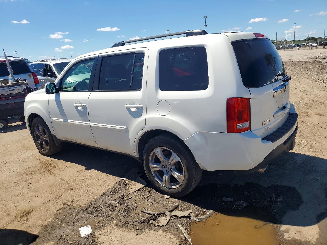 2013 Honda Pilot Exl White vin: 5FNYF4H50DB504810