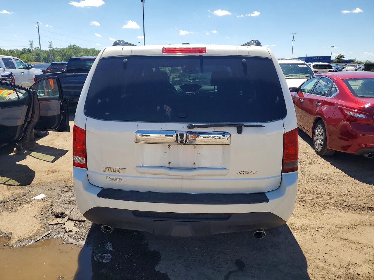 2013 Honda Pilot Exl White vin: 5FNYF4H50DB504810