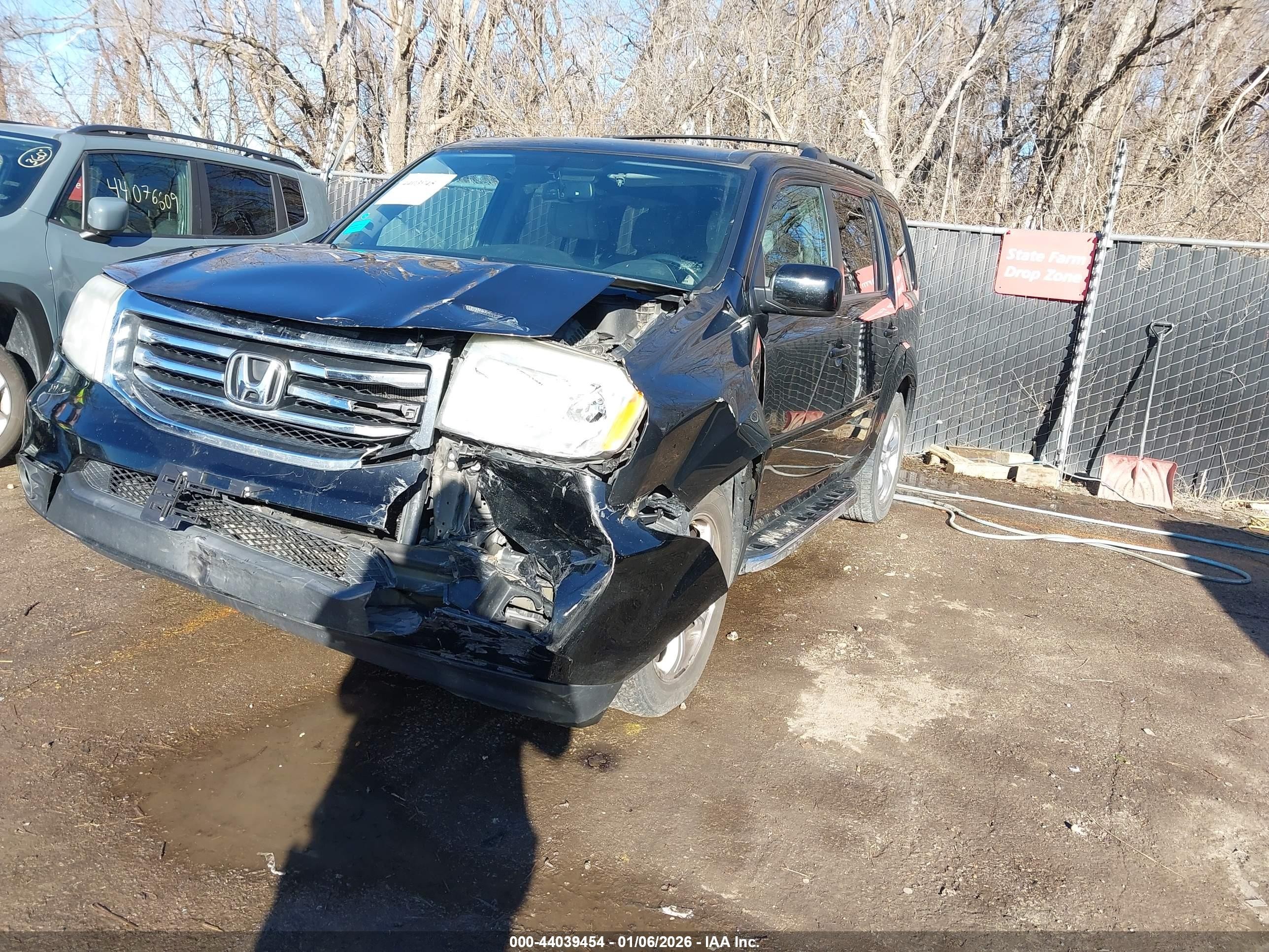 2014 Honda Pilot Ex-l Черный vin: 5FNYF4H50EB009721