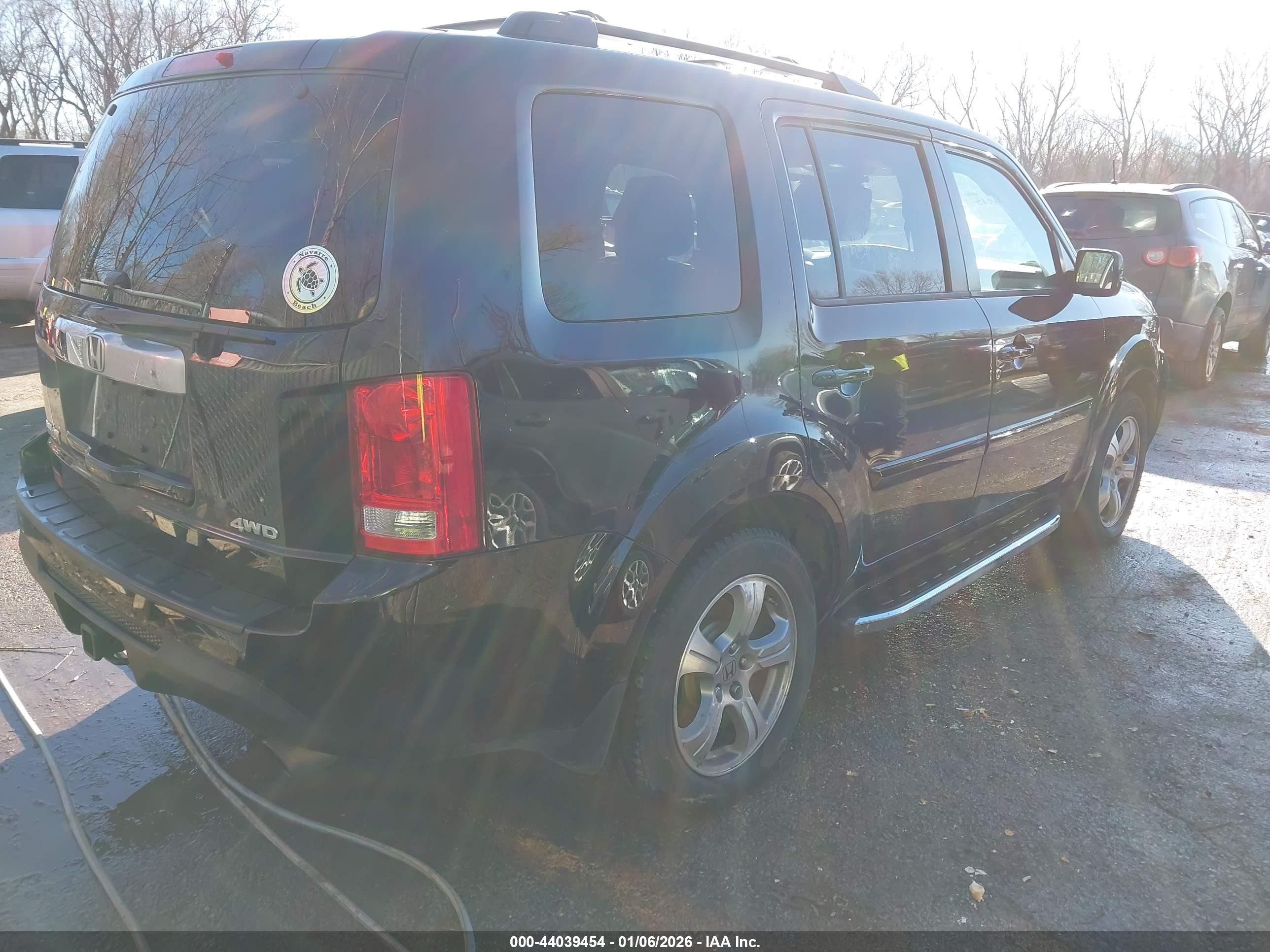 2014 Honda Pilot Ex-l Черный vin: 5FNYF4H50EB009721