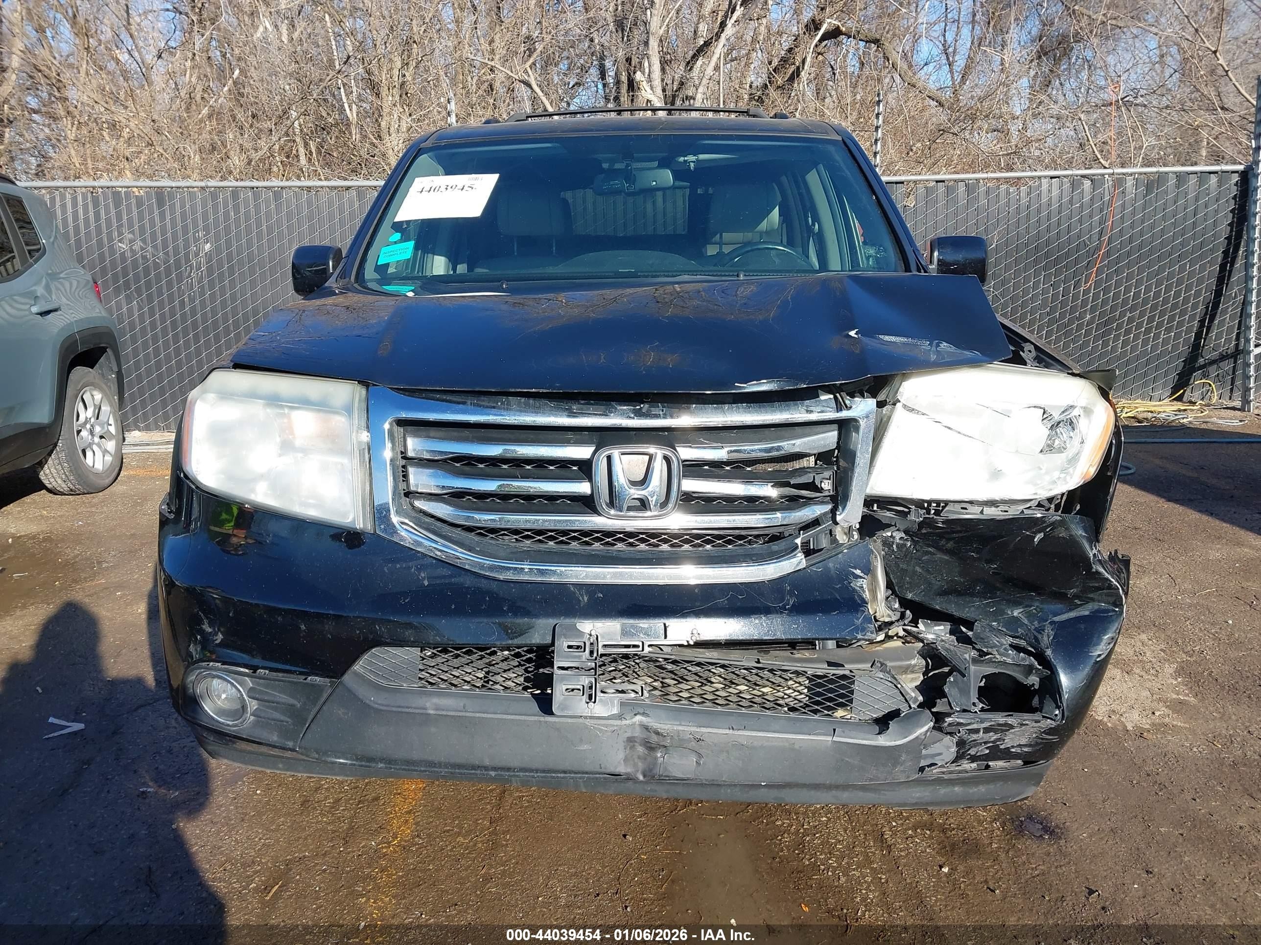 2014 Honda Pilot Ex-l Черный vin: 5FNYF4H50EB009721