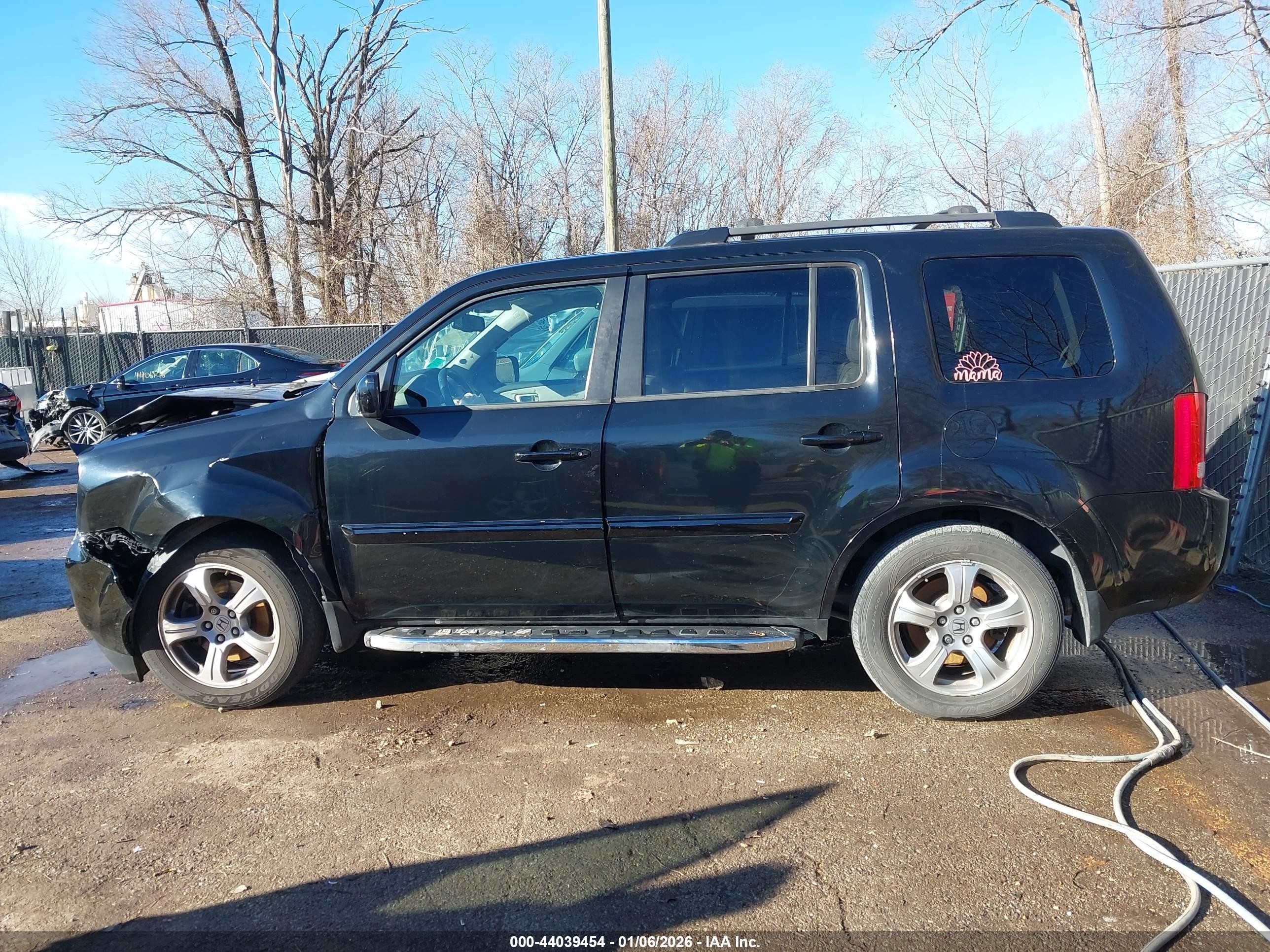 2014 Honda Pilot Ex-l Черный vin: 5FNYF4H50EB009721