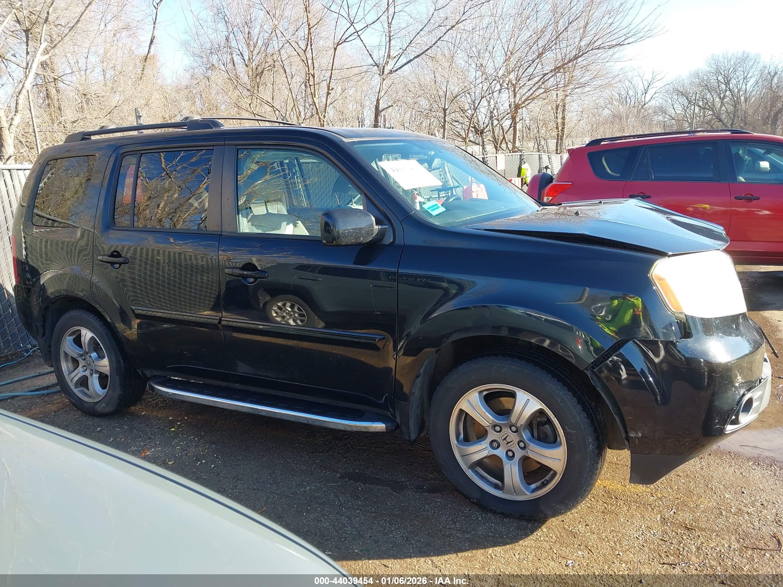 2014 Honda Pilot Ex-l Черный vin: 5FNYF4H50EB009721