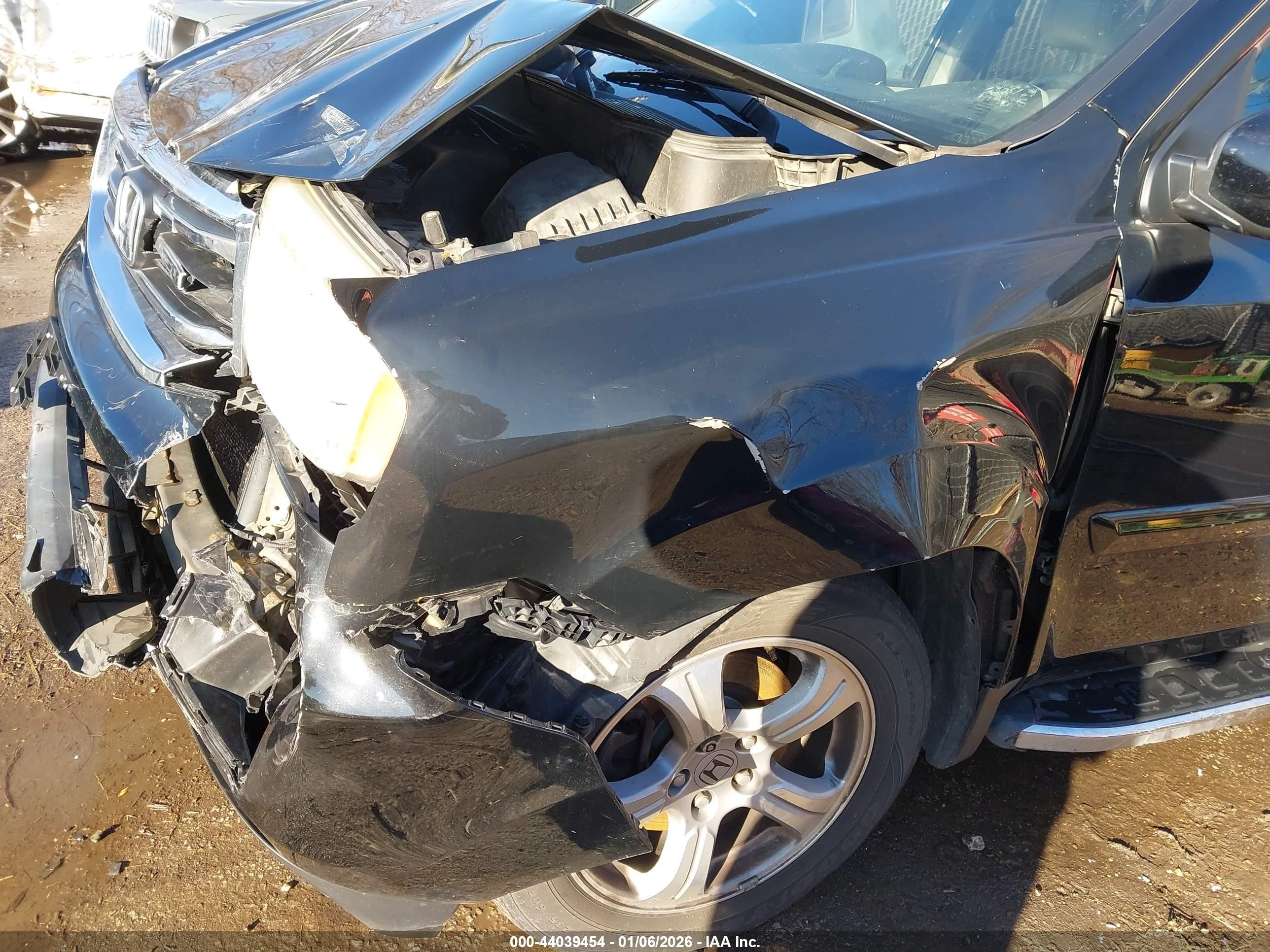 2014 Honda Pilot Ex-l Черный vin: 5FNYF4H50EB009721