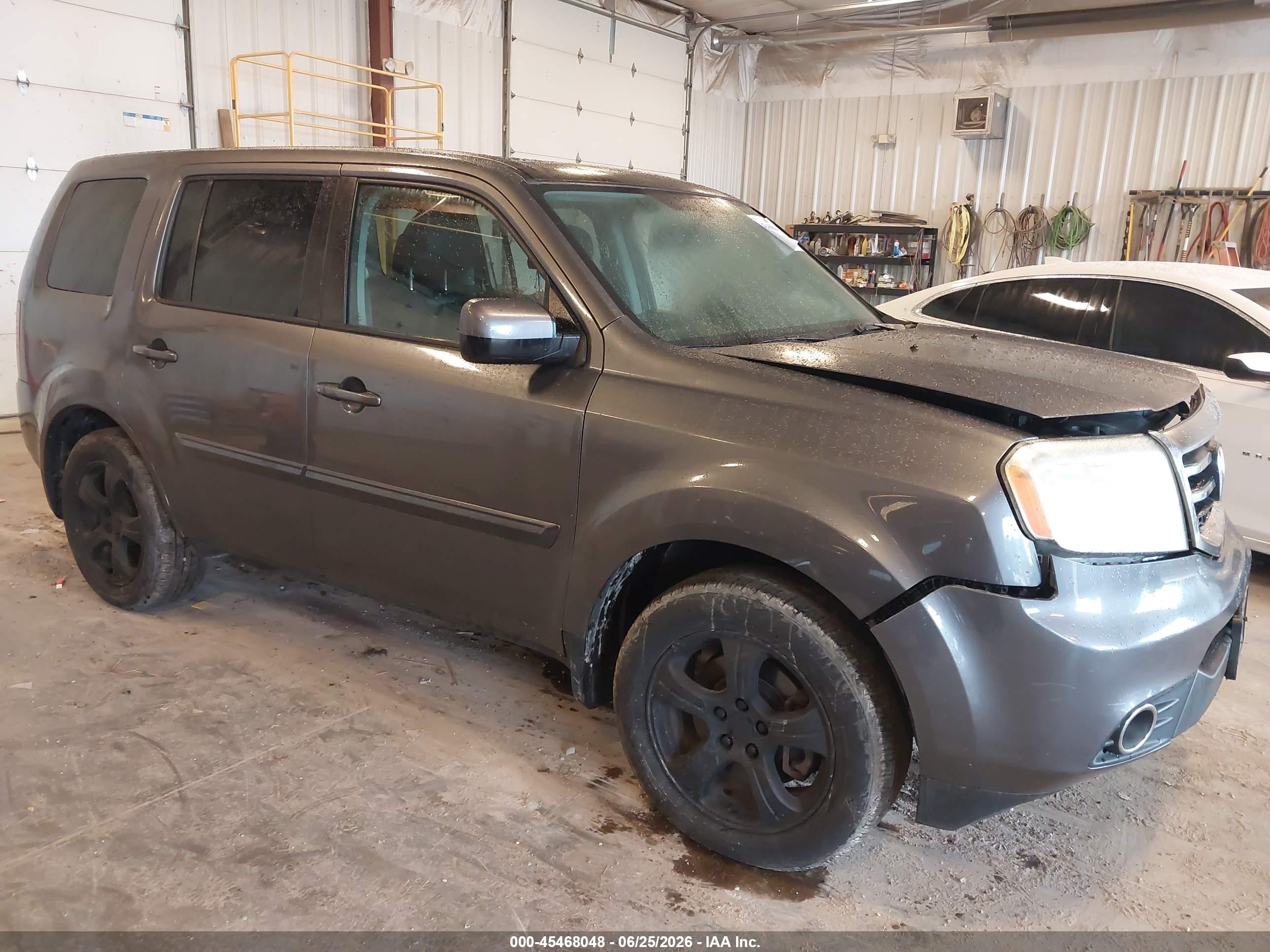 2014 Honda Pilot Ex-l Серый vin: 5FNYF4H50EB023005