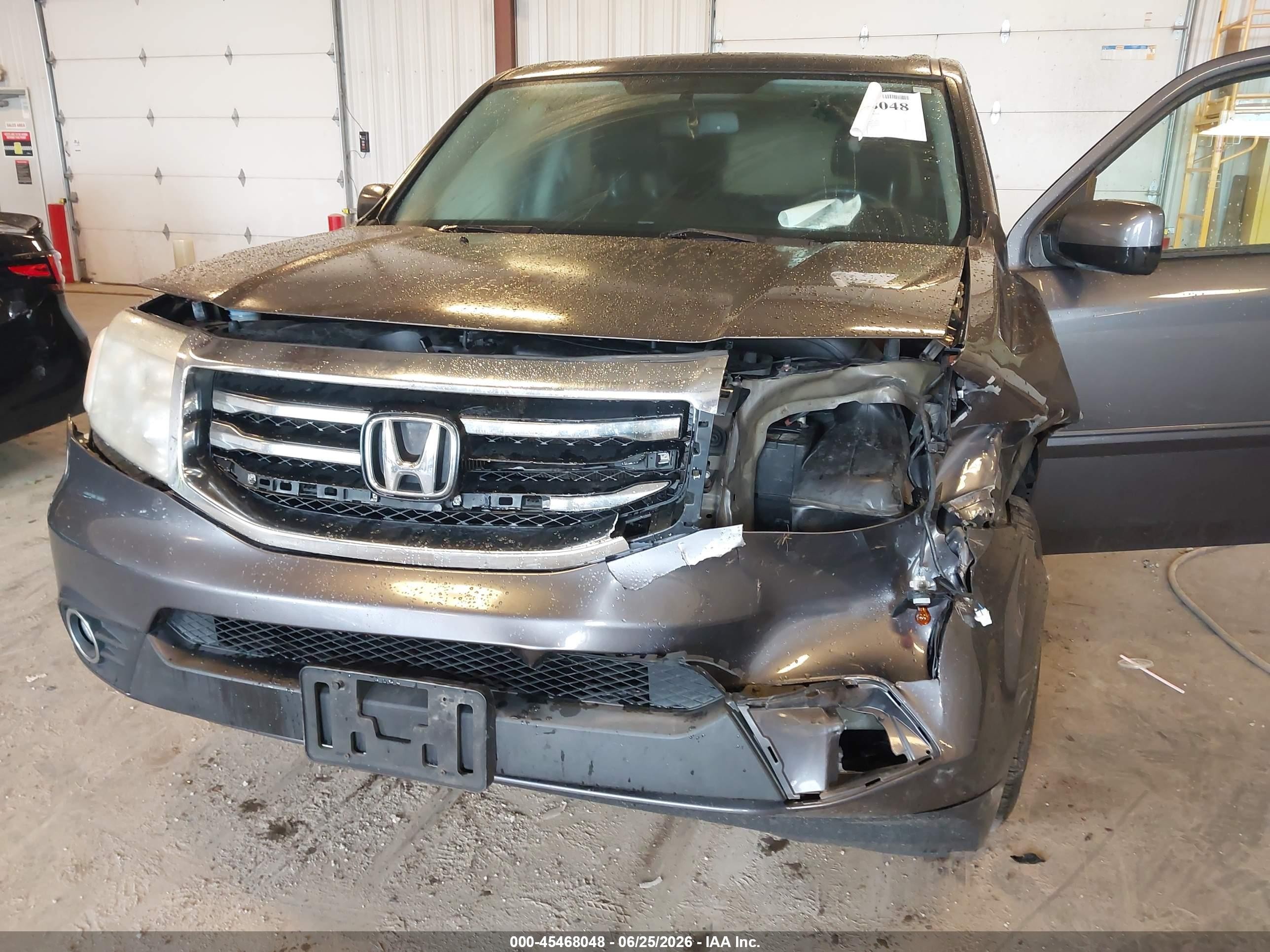 2014 Honda Pilot Ex-l Серый vin: 5FNYF4H50EB023005