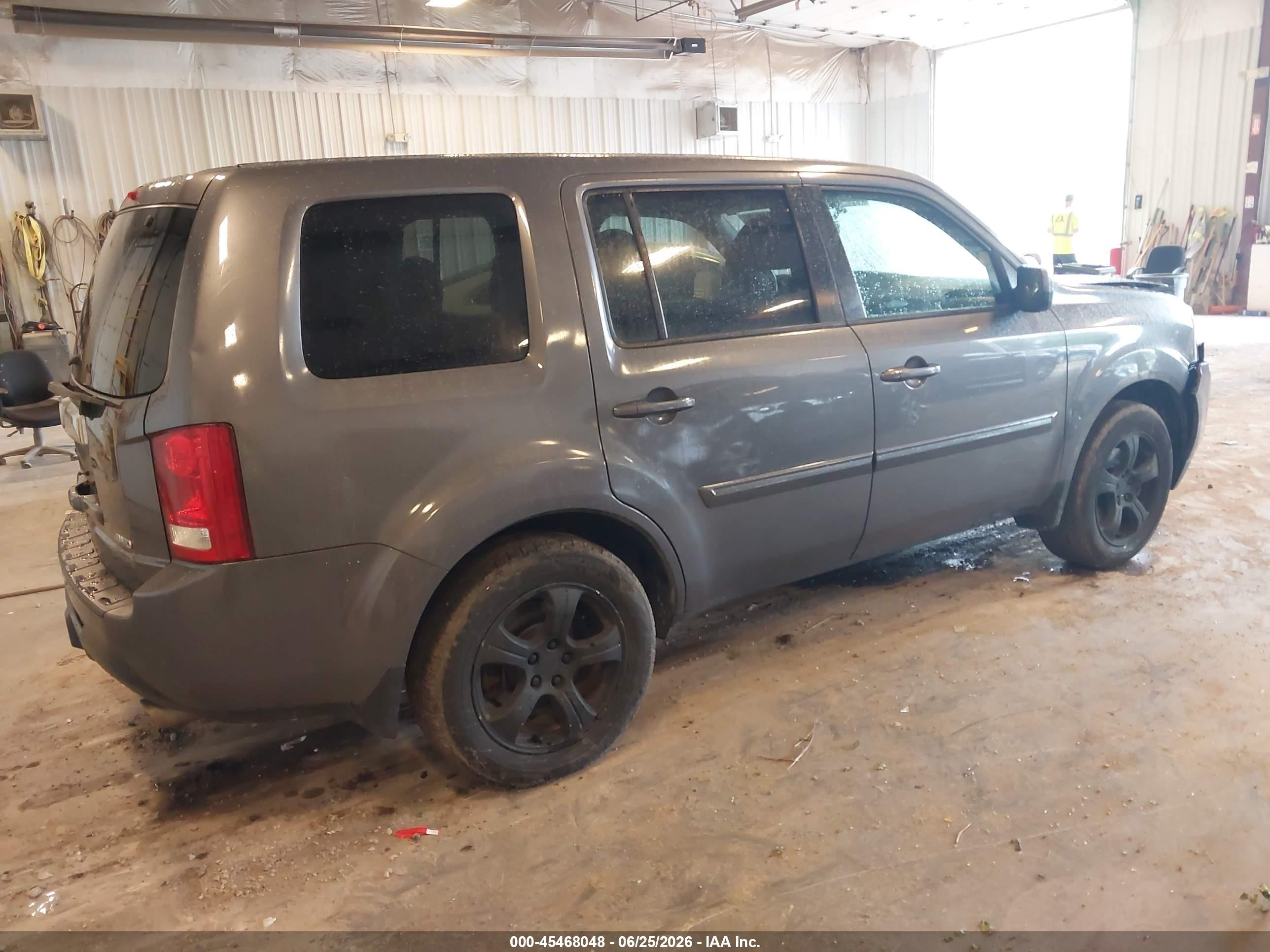 2014 Honda Pilot Ex-l Серый vin: 5FNYF4H50EB023005