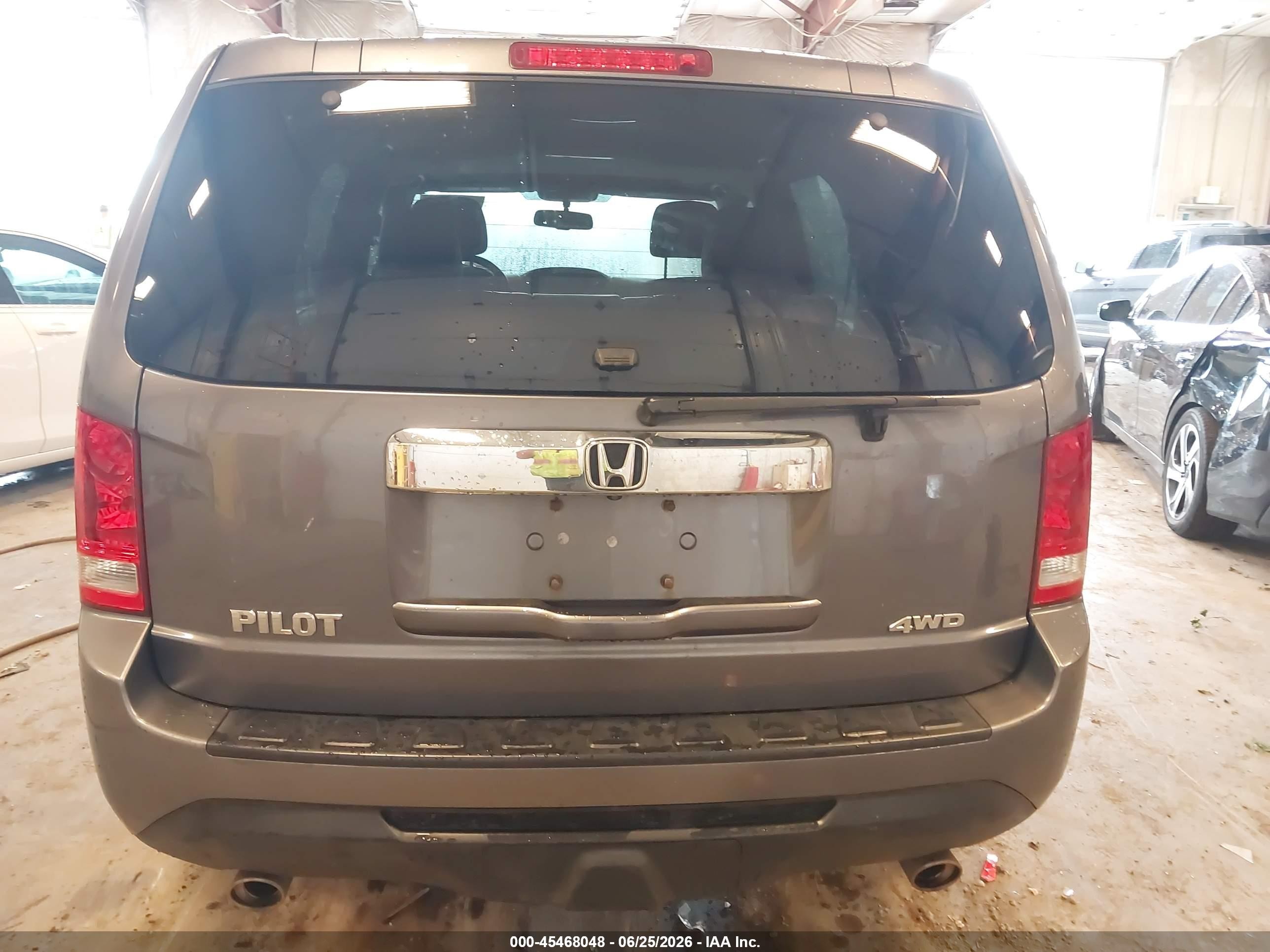 2014 Honda Pilot Ex-l Серый vin: 5FNYF4H50EB023005