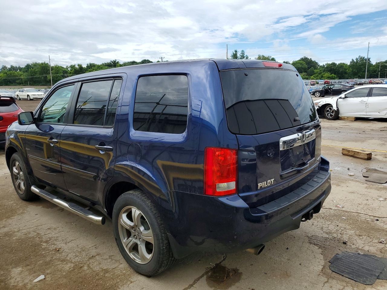 2014 Honda Pilot Exl Blue vin: 5FNYF4H50EB036353