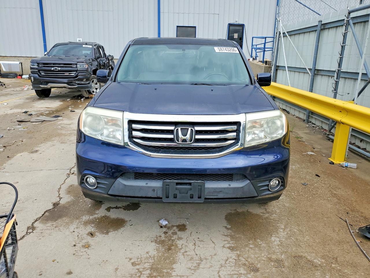 2014 Honda Pilot Exl Blue vin: 5FNYF4H50EB036353