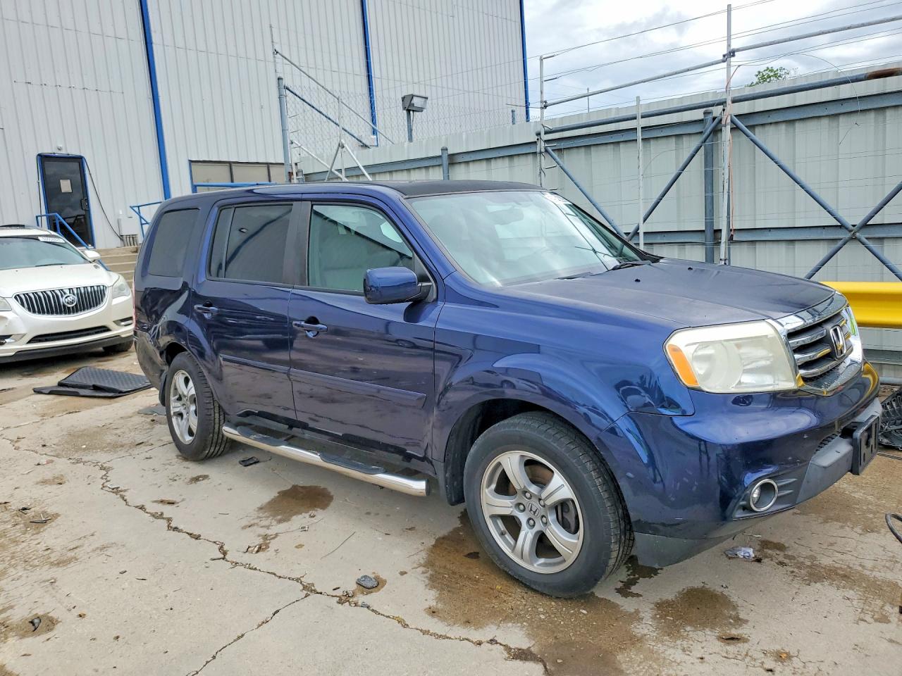 2014 Honda Pilot Exl Blue vin: 5FNYF4H50EB036353