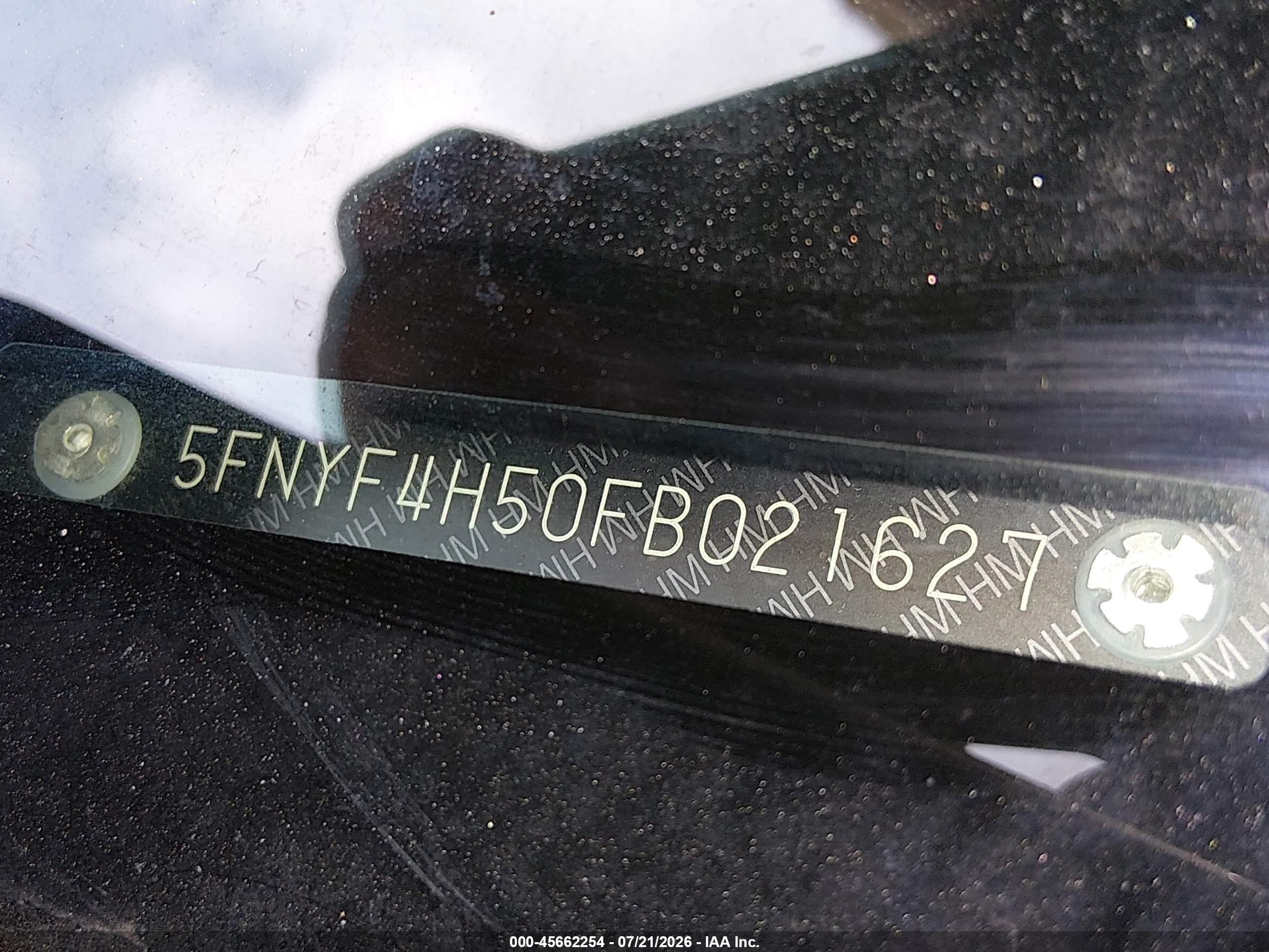 2015 Honda Pilot Ex-l Серебряный vin: 5FNYF4H50FB021627