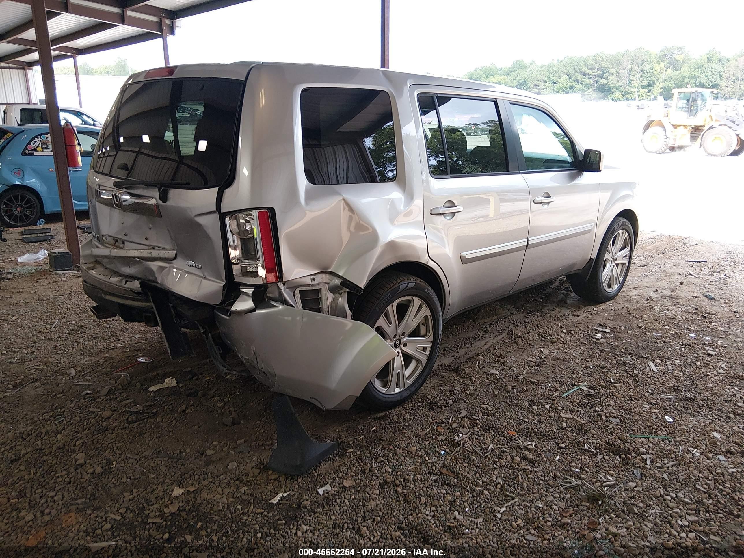 2015 Honda Pilot Ex-l Серебряный vin: 5FNYF4H50FB021627