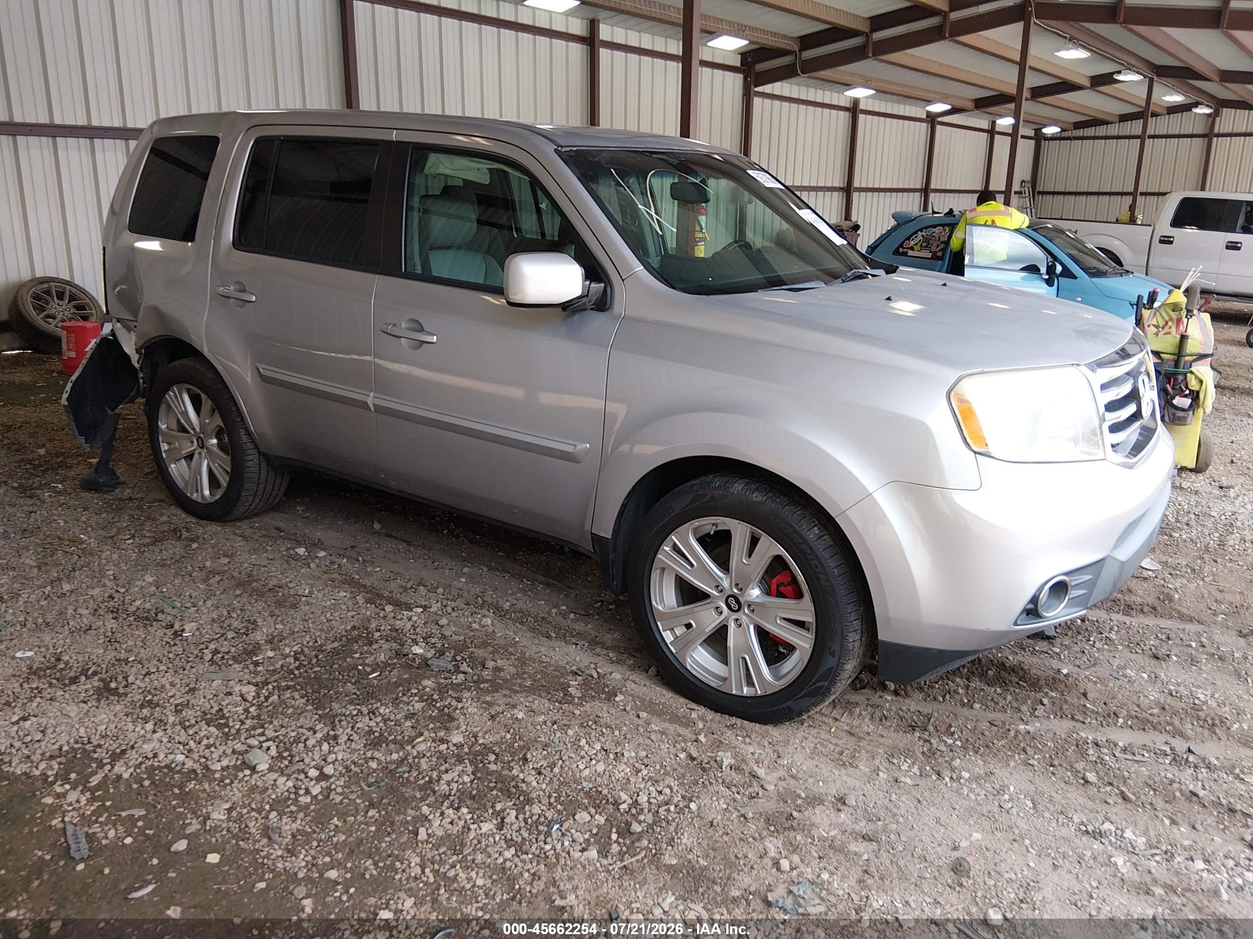 2015 Honda Pilot Ex-l Серебряный vin: 5FNYF4H50FB021627