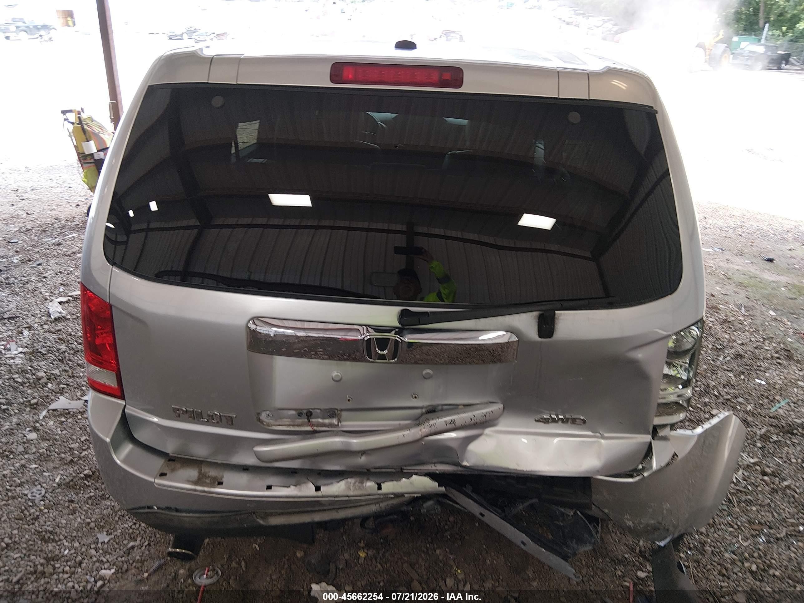2015 Honda Pilot Ex-l Серебряный vin: 5FNYF4H50FB021627