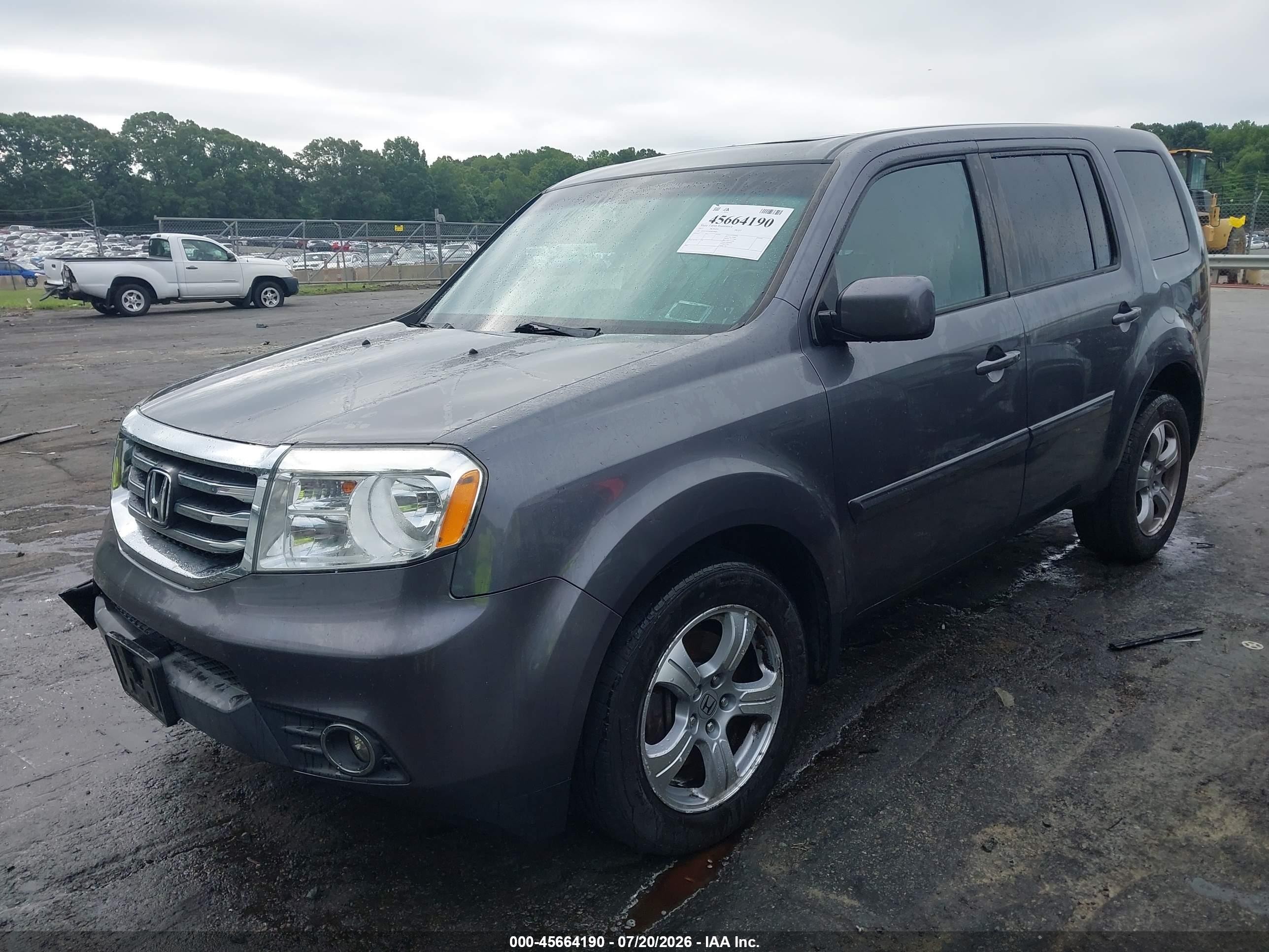 2015 Honda Pilot Ex-l Gray vin: 5FNYF4H50FB030666