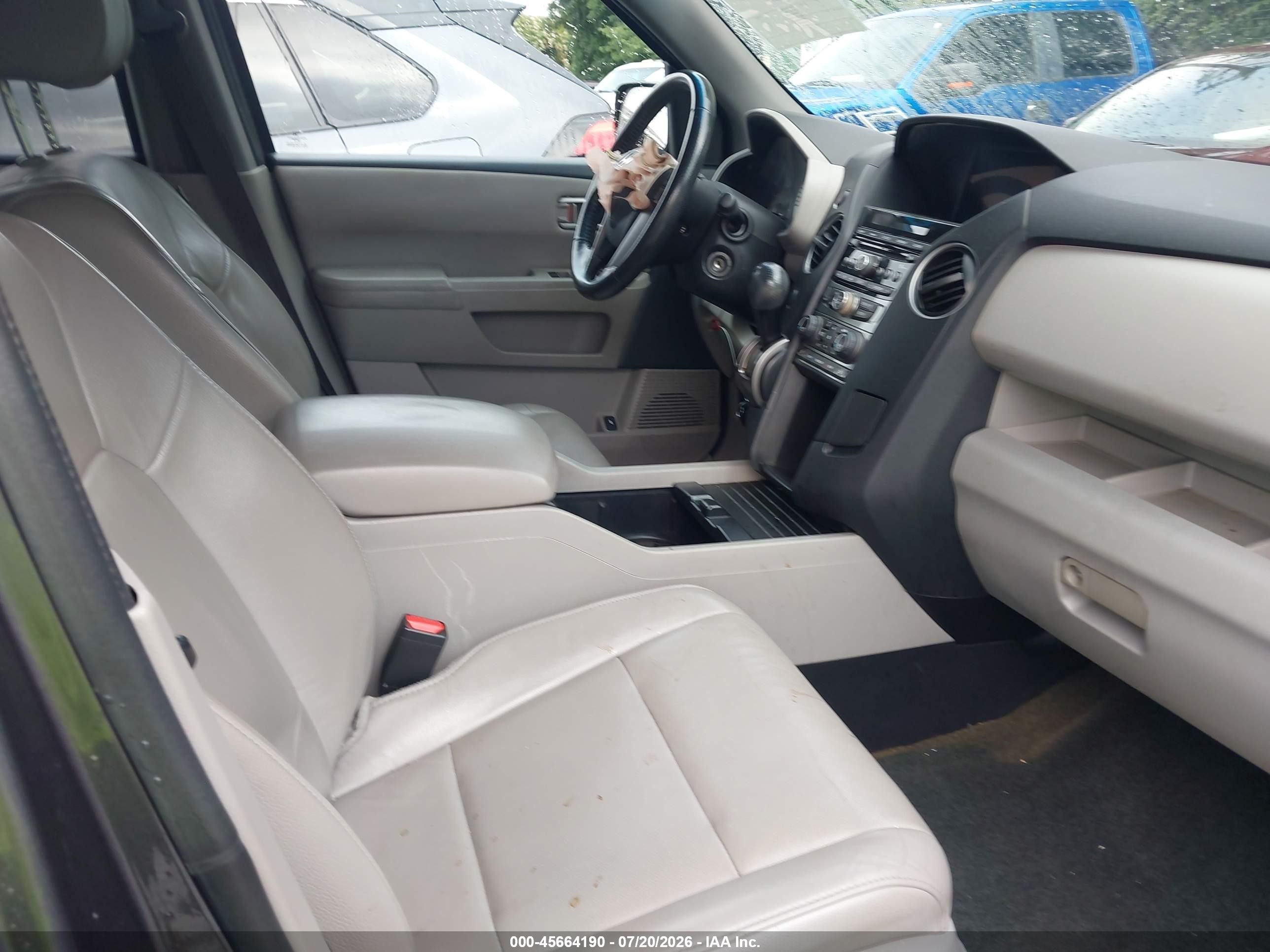 2015 Honda Pilot Ex-l Gray vin: 5FNYF4H50FB030666