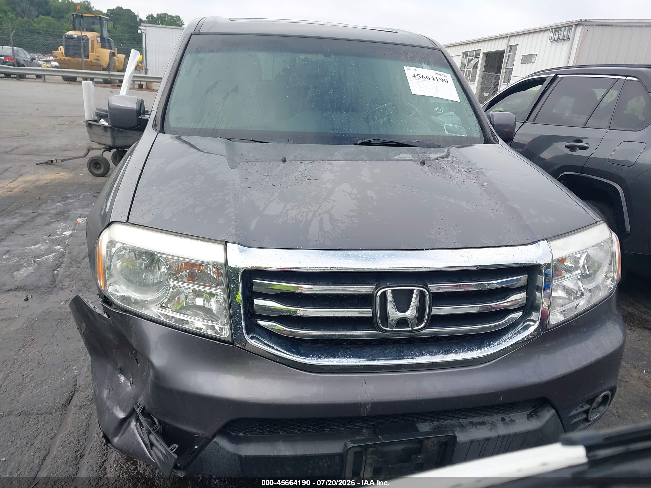 2015 Honda Pilot Ex-l Gray vin: 5FNYF4H50FB030666